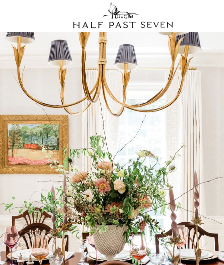 dining table setting at home for hosting