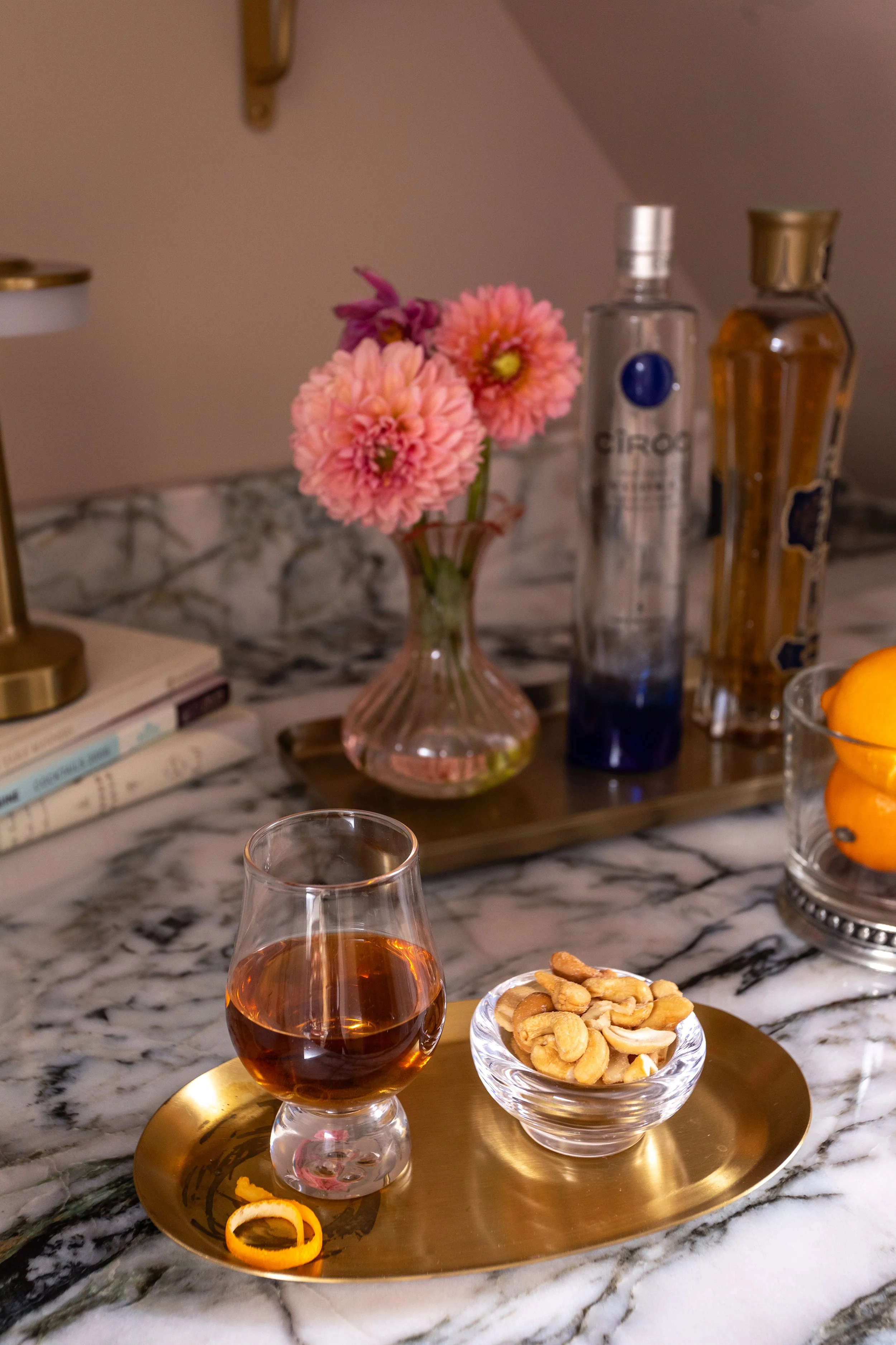 bar styling by interior designer