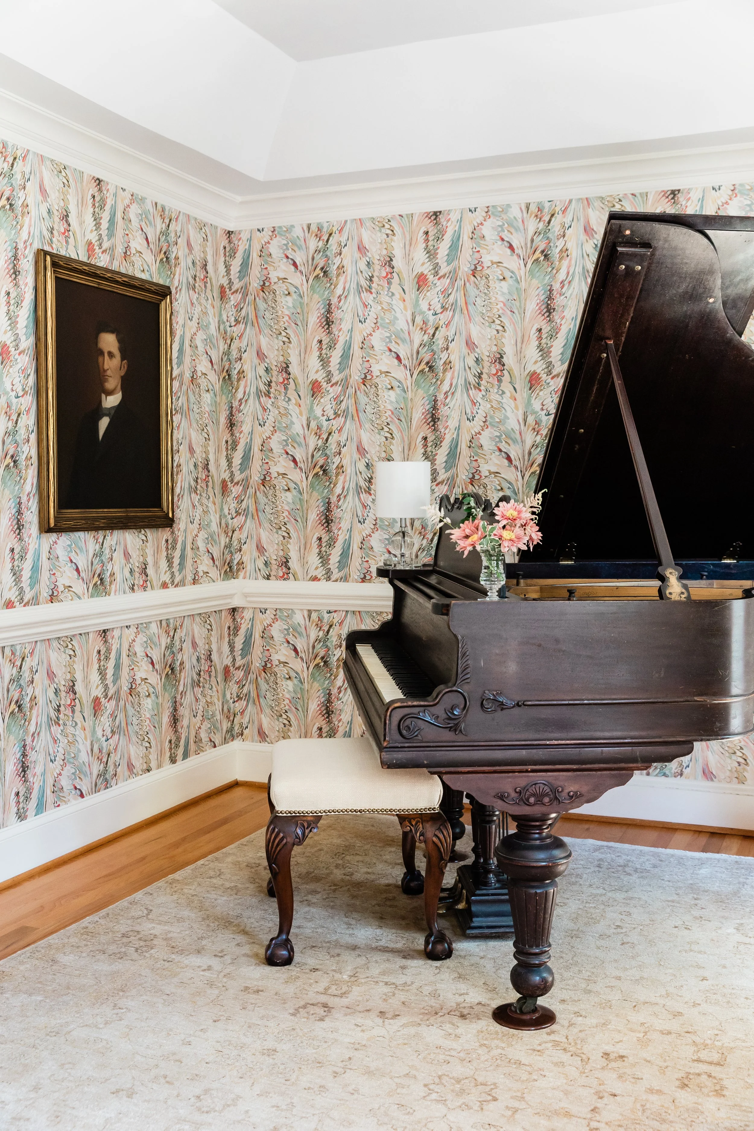 Piano Room by Martha Midgette Designs
