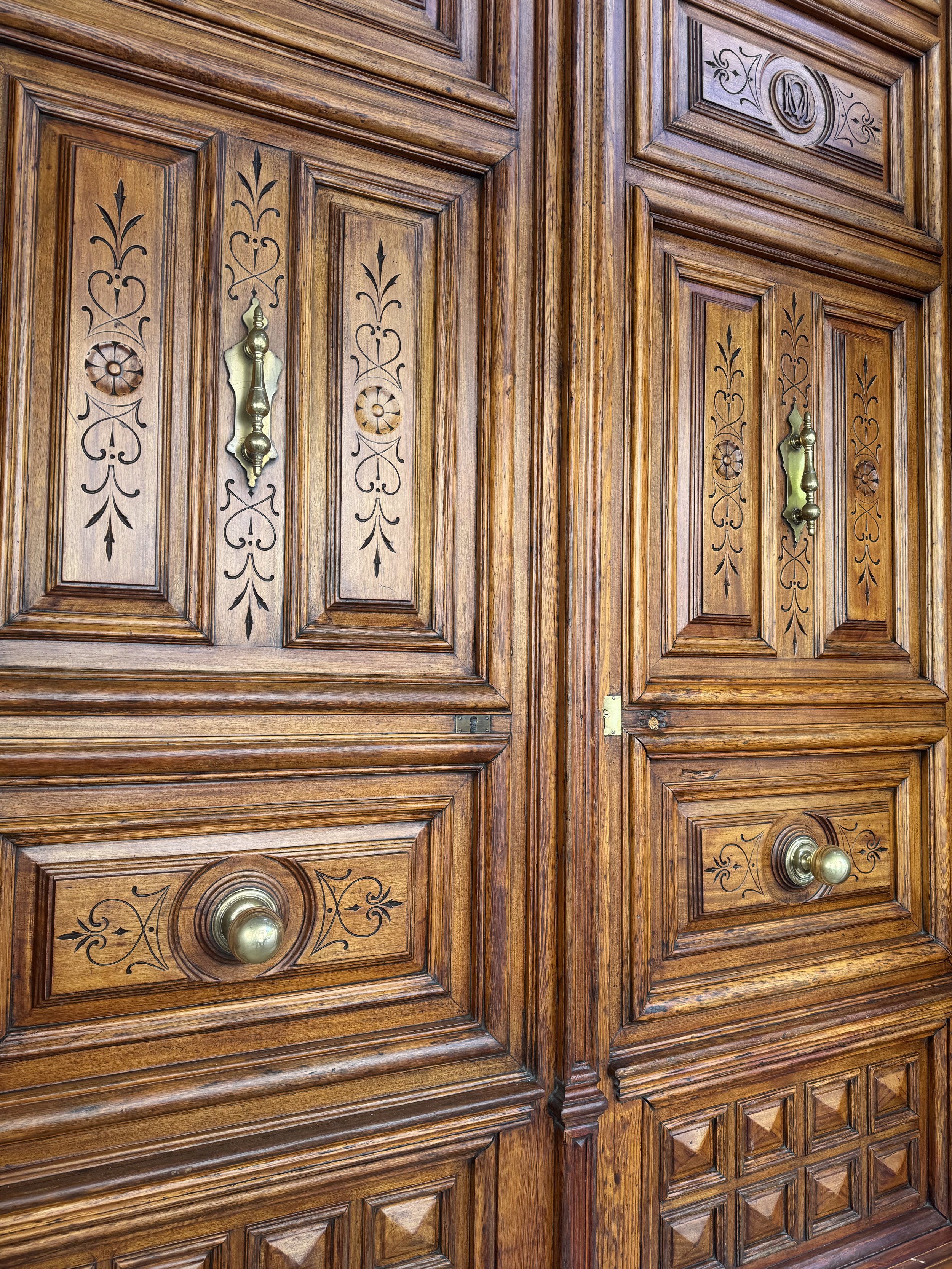 intricate historic doors in spain