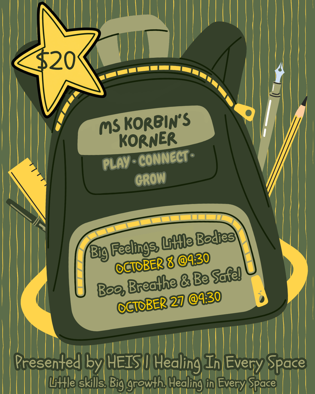 Ms. Korbin’s Korner: Big Feelings, Little Bodies