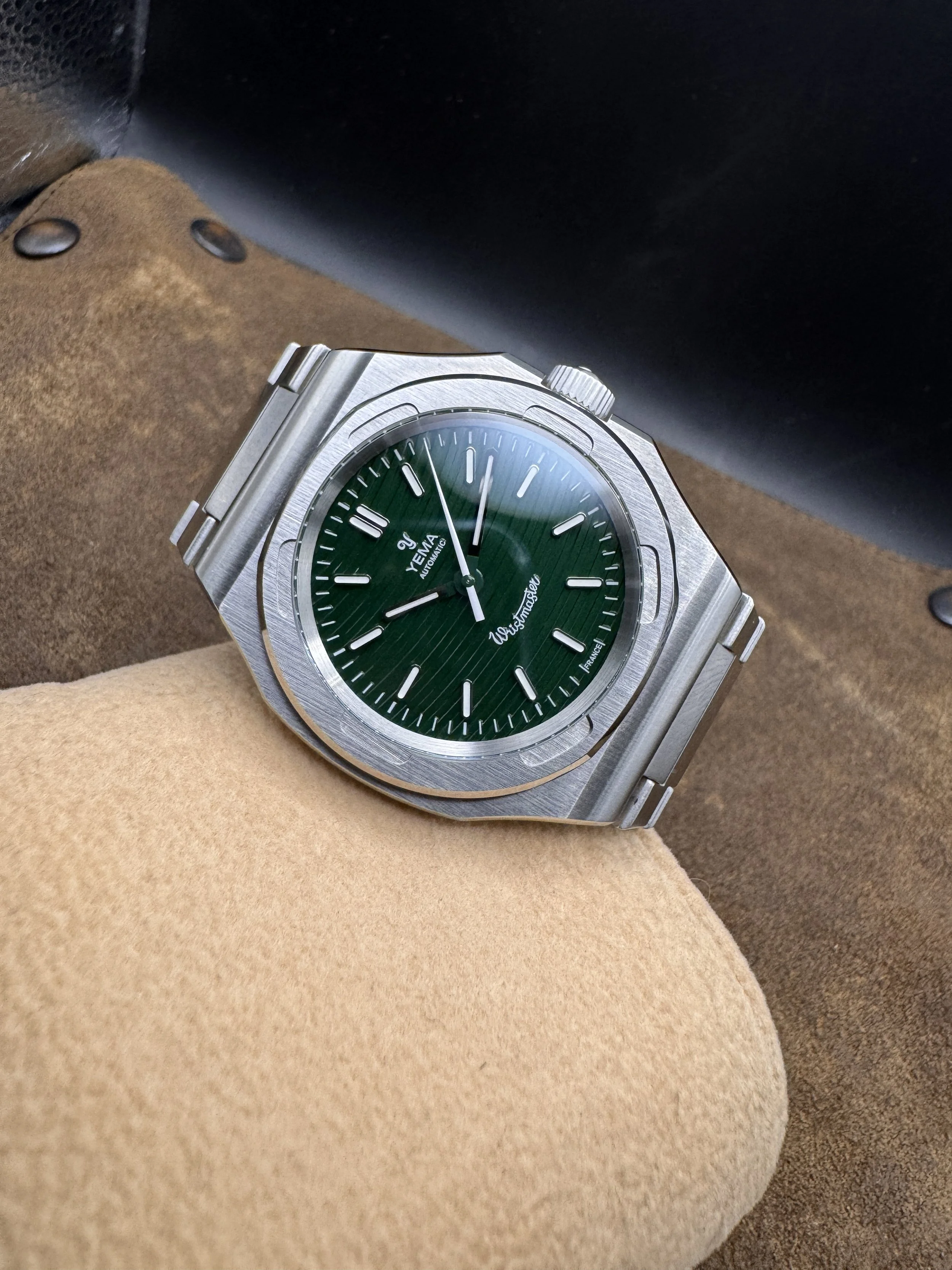 YEMA "Wristmaster" Traveler Micro-Rotor Green YWTR22-ZMS Men's Watch