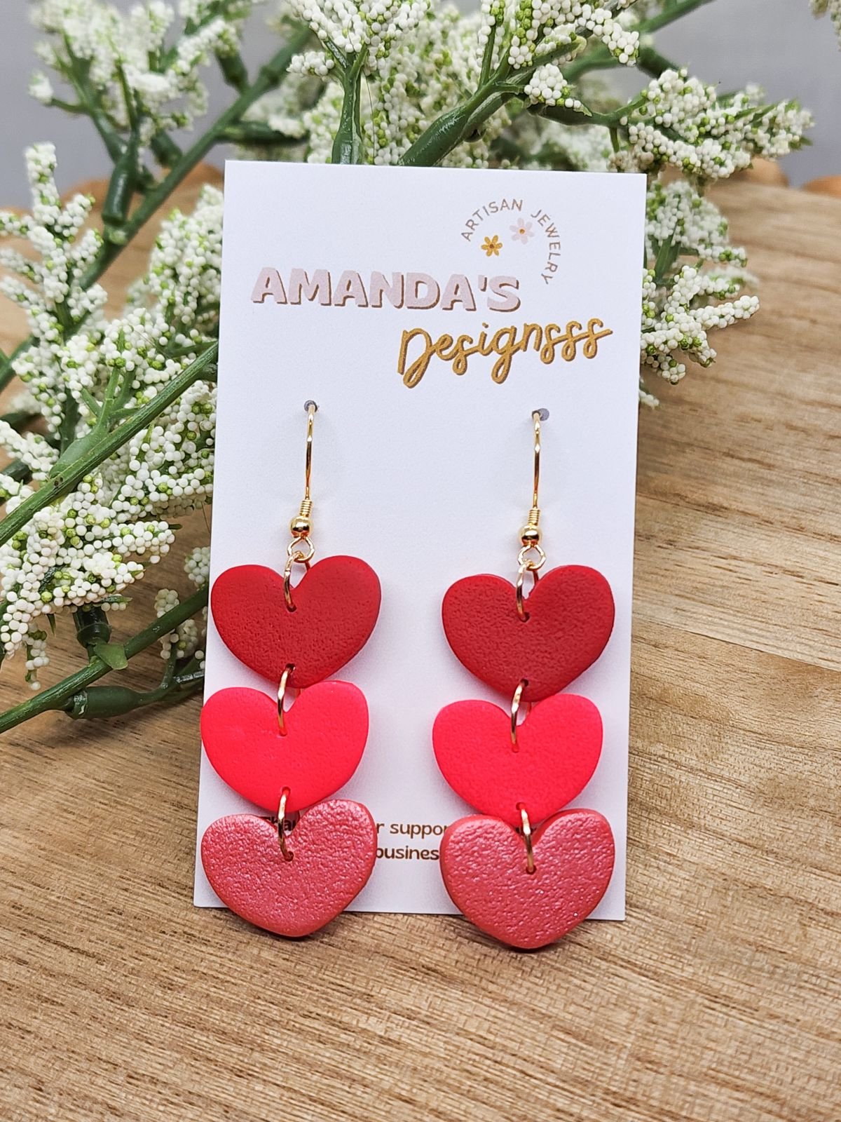 Heart Dangle Earrings