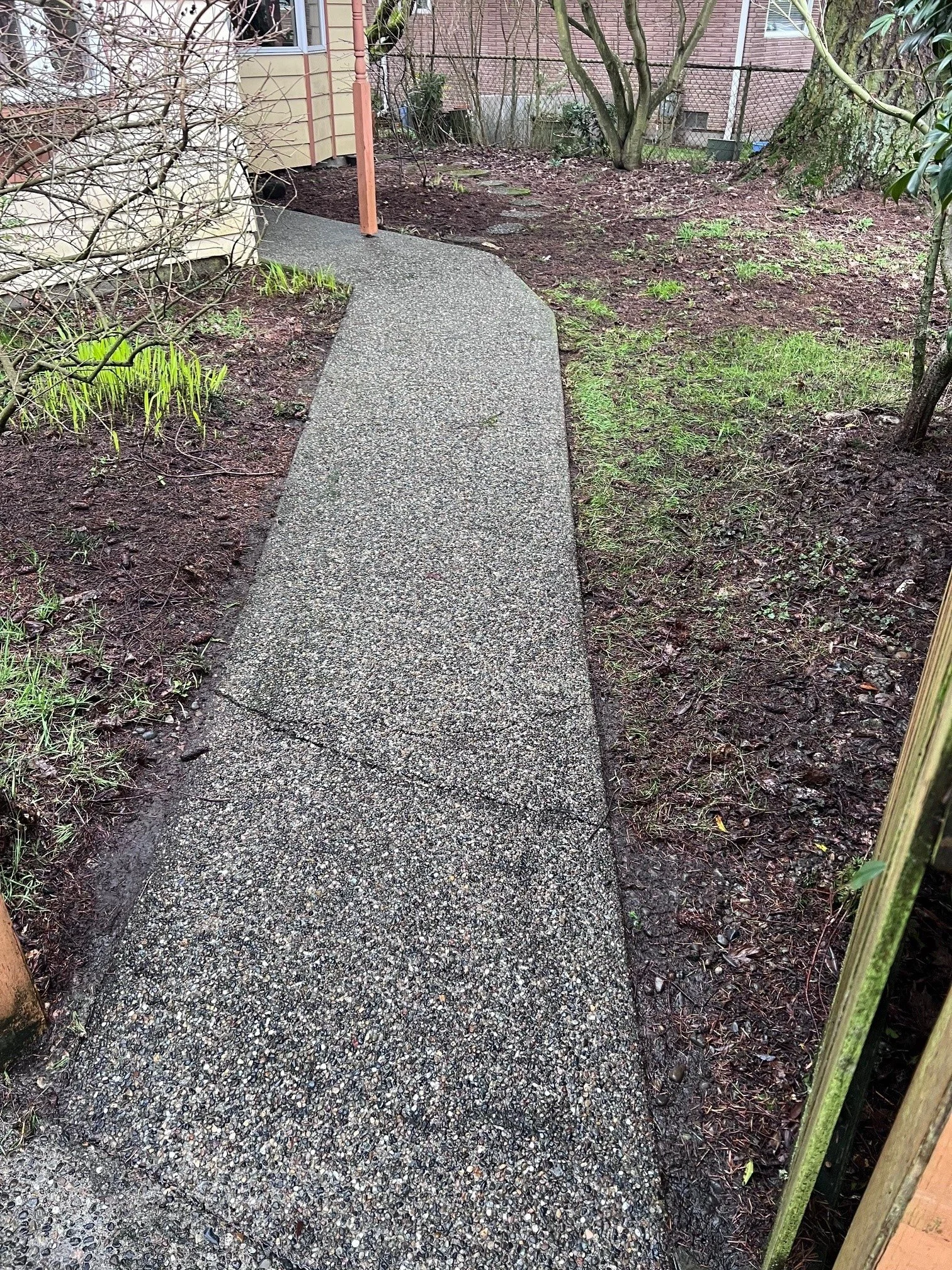 Path after Pressure Washing
