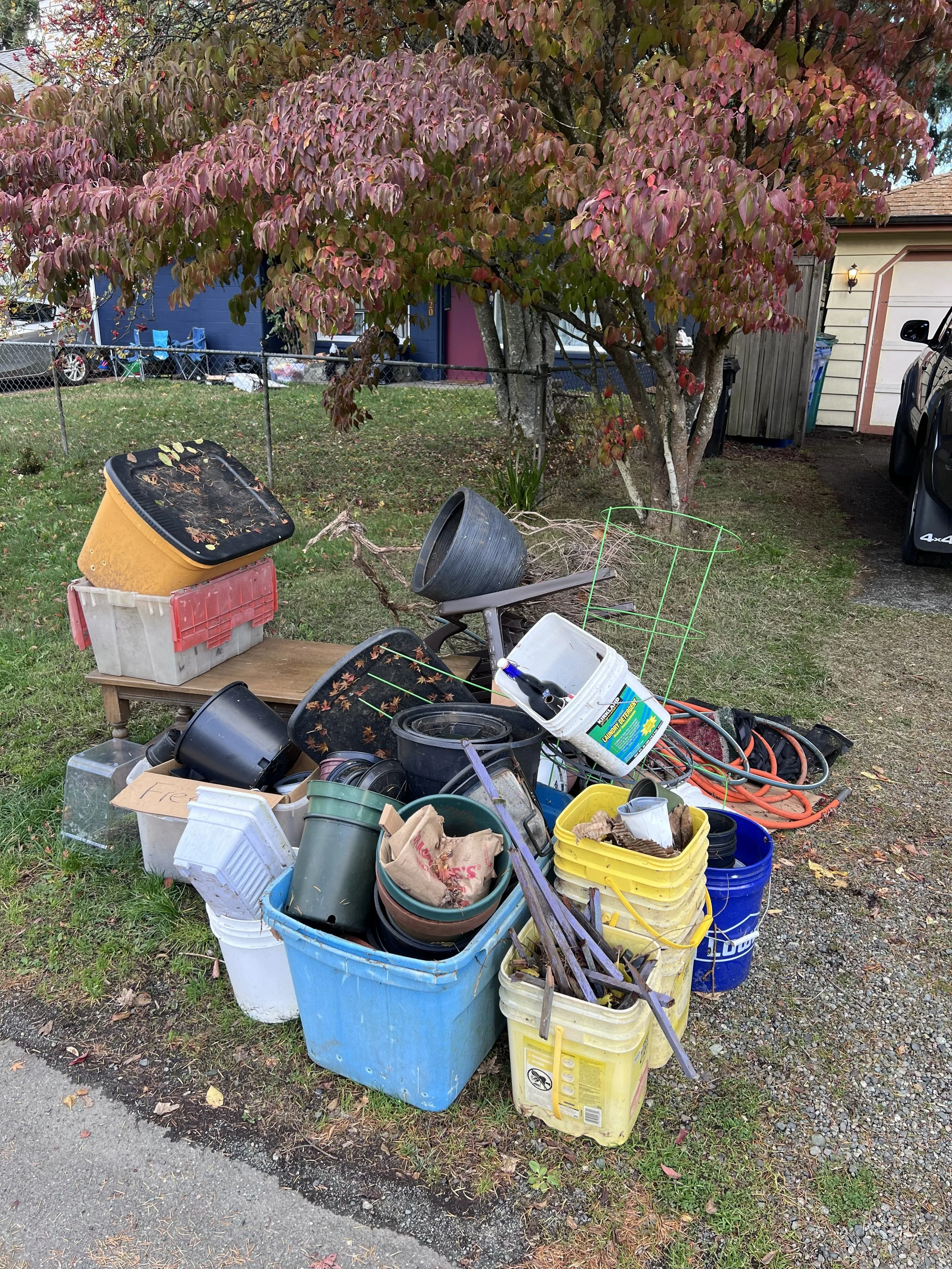 Junk to be hauled away