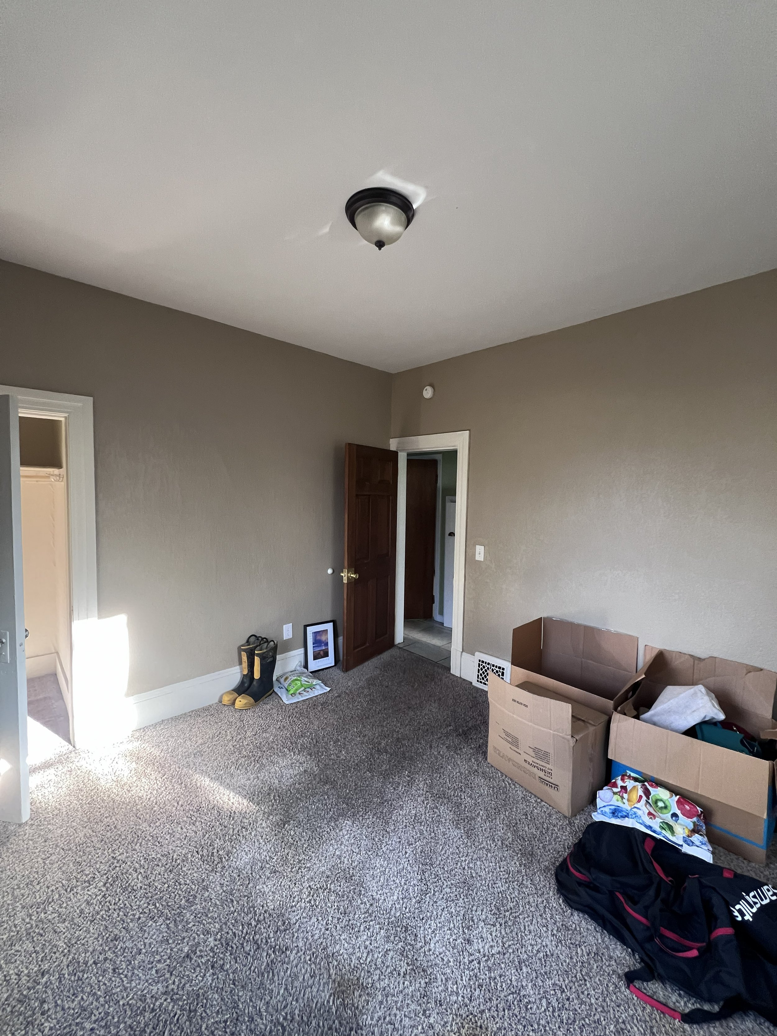 Bedroom before painting