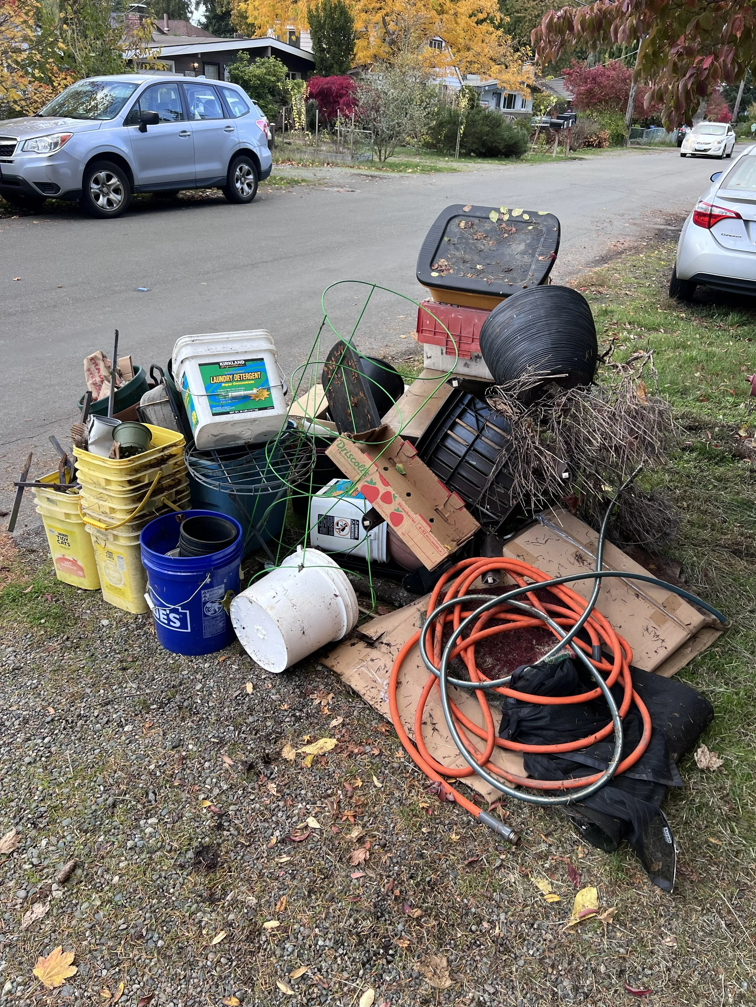 Junk to be hauled away