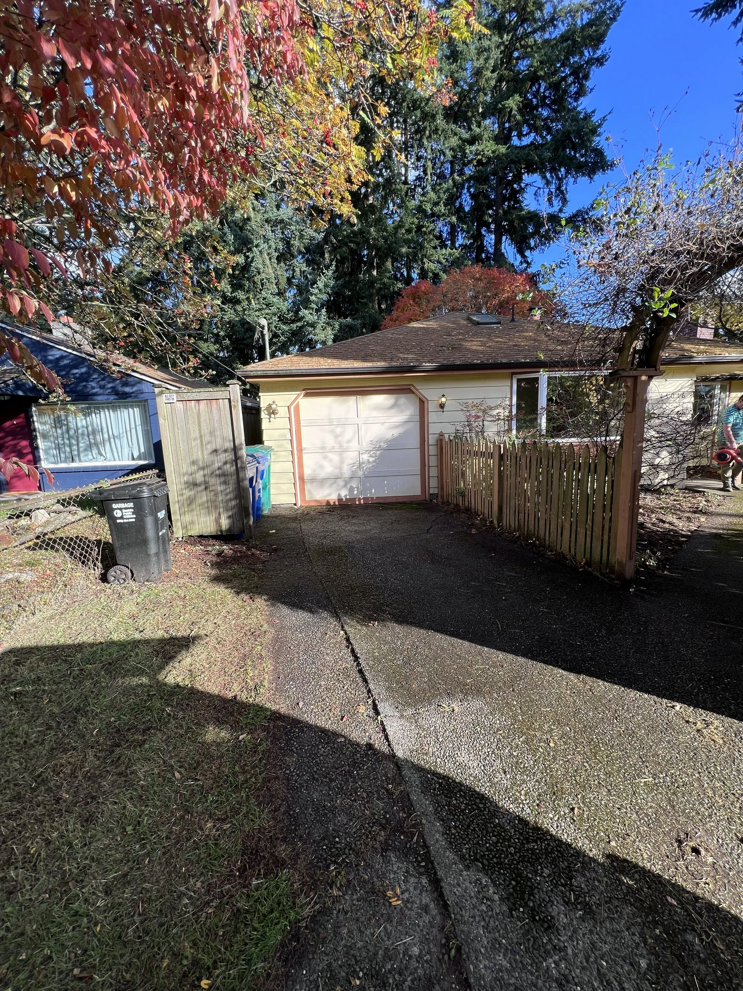 Driveway after cleanup
