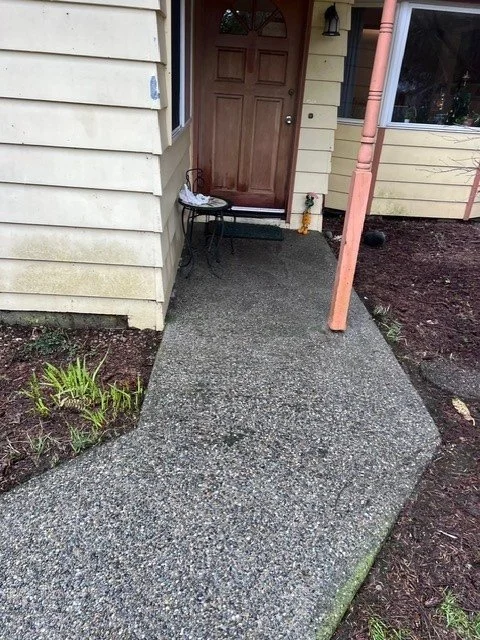 Path after Pressure Washing