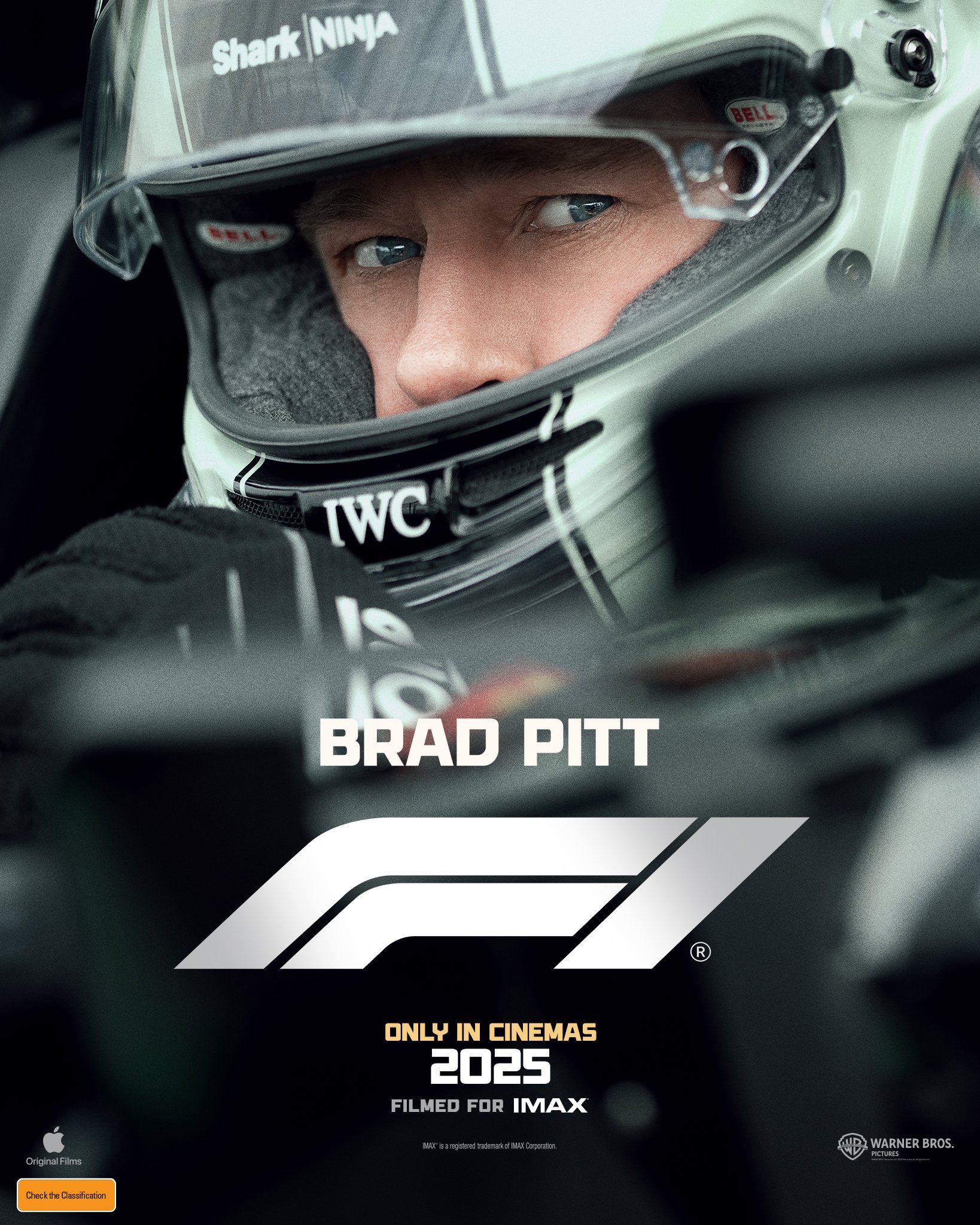 This is #F1 🏎️ From the creator of #TopGunMaverick, Starring Brad Pitt and directed by Joseph Kosinski. From Thursday at Circus Cinema.