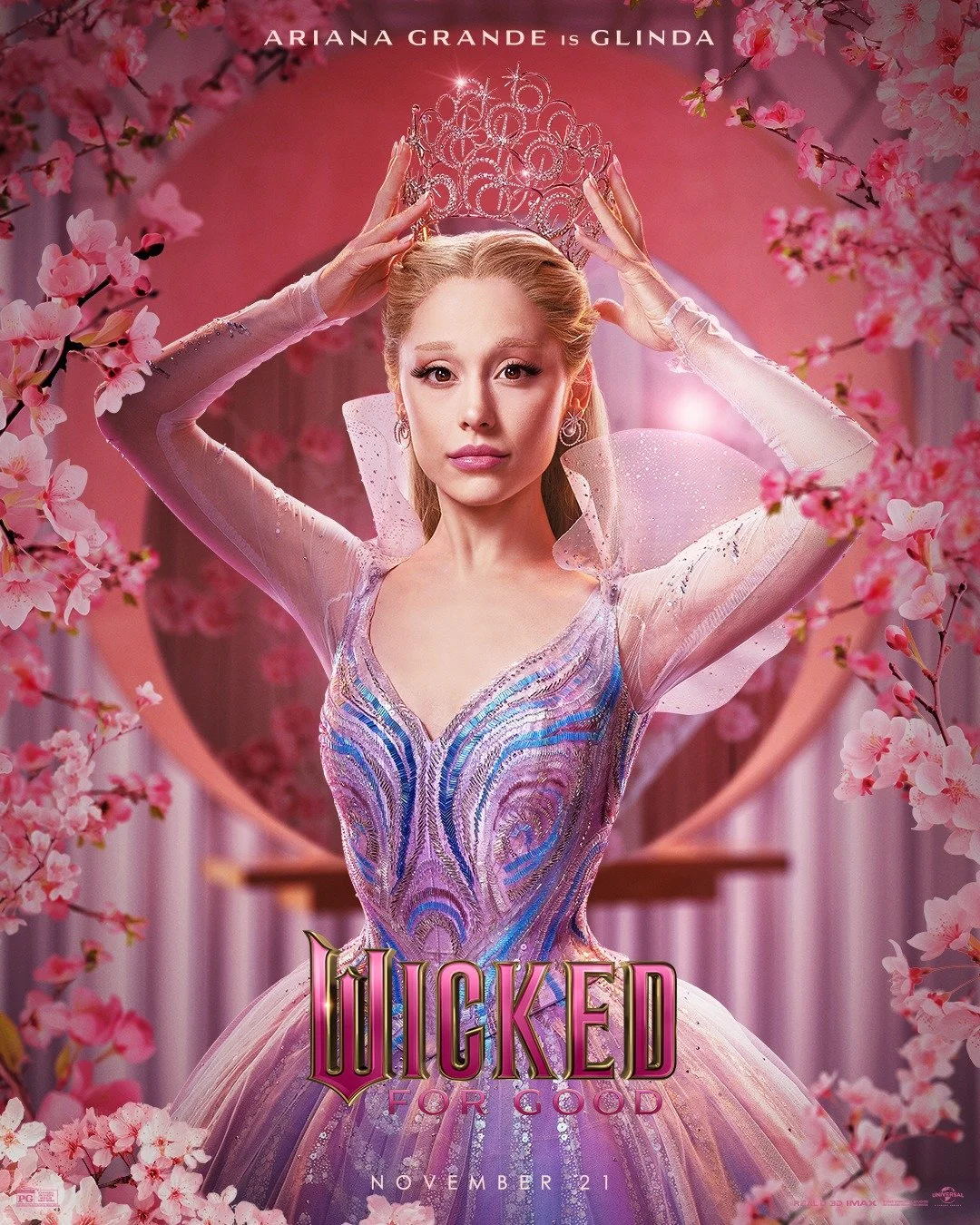 Ariana Grande returns as Glinda the Good 🩷 and Cynthia Erivo returns as Elphaba 💚 #WickedForGood arrives in theaters in ONE month!