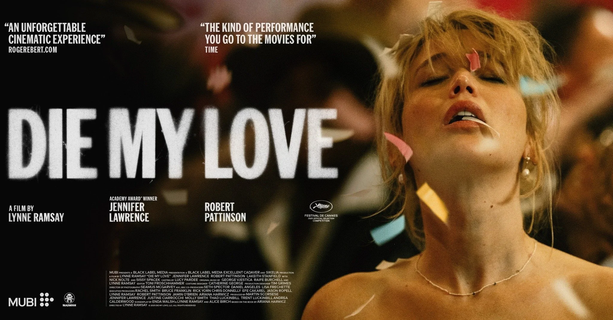 Falling. In love. ❤️&zwj;🔥

New artwork for DIE MY LOVE, starring Jennifer Lawrence &amp; Robert Pattinson. In theaters November 27