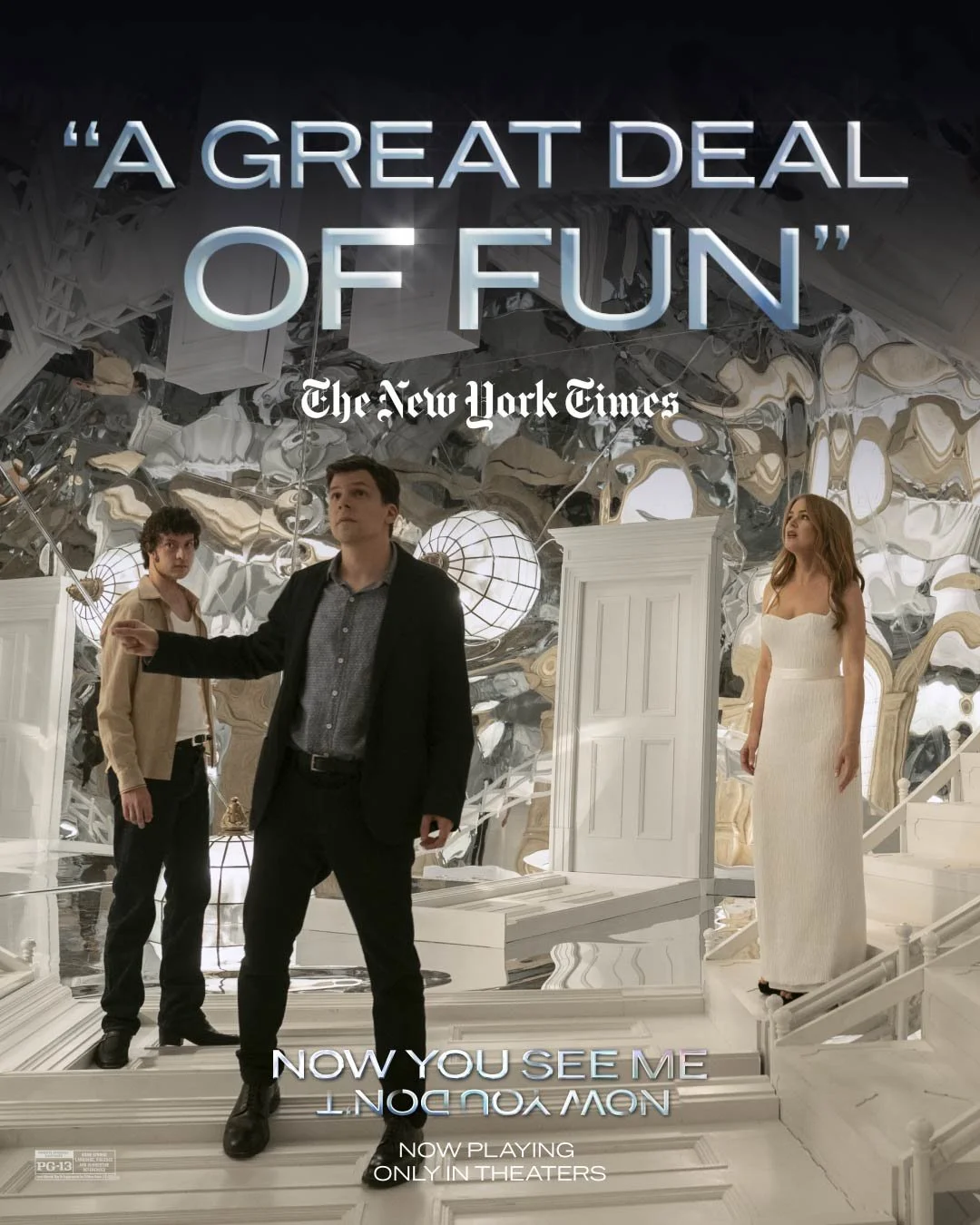 Outsmarting criminals and doing magic is &ldquo;a great deal of fun.&rdquo; Damn right! #NowYouSeeMe: Now You Don&rsquo;t - NOW PLAYING at Circus Cinema!