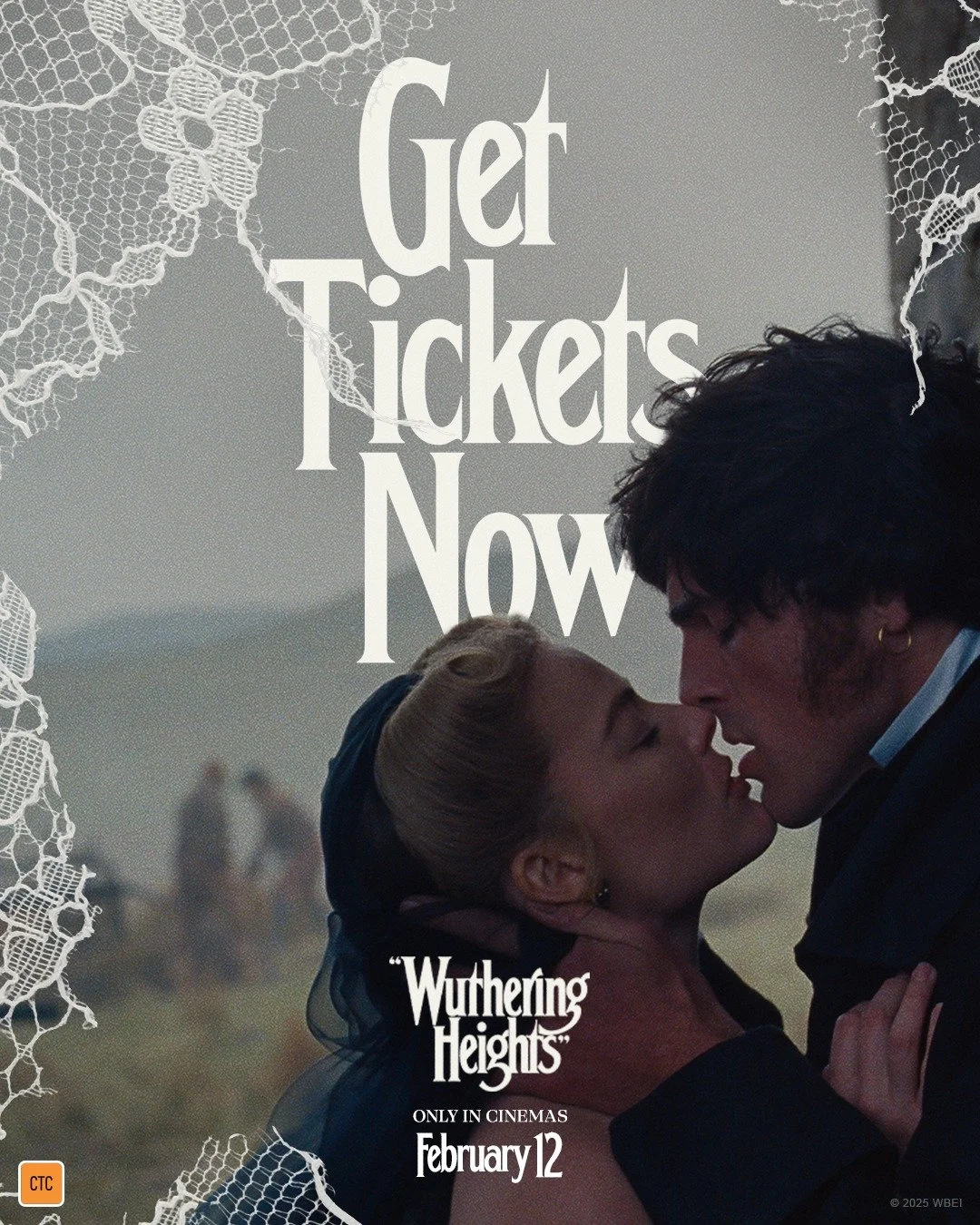 Don&rsquo;t deny temptation. Tickets are now on sale for #WutheringHeightsMovie, in theaters tomorrow. Get yours now.