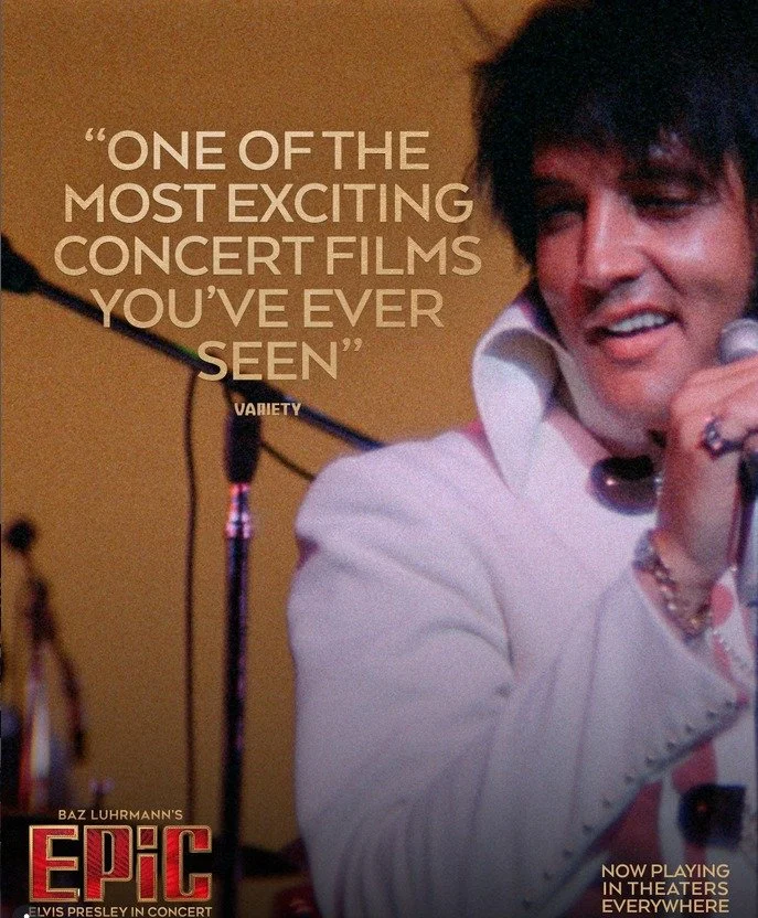 A one-of-a-kind cinematic experience. Baz Luhrmann&rsquo;s EPiC: Elvis Presley in Concert from Thursday at Circus cinema!