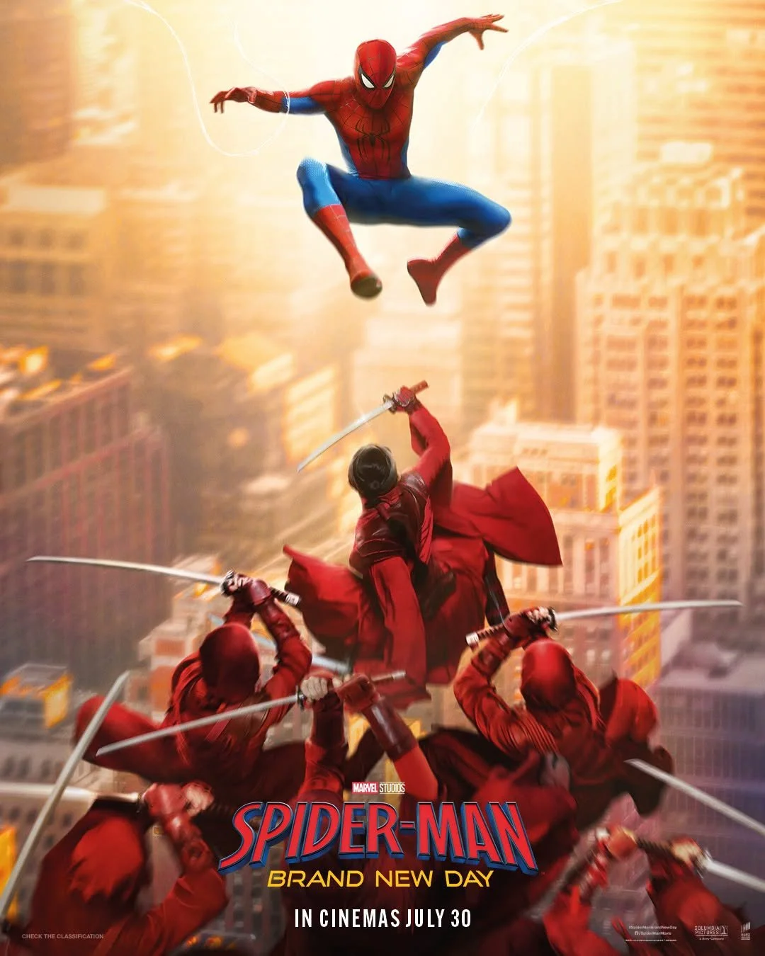 New teaser poster for Spider-Man: Brand New Day. In theatres July 30. 🕷️