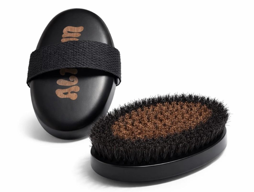 Unfiltered Co exfoliating mitt and Alt Sun body brush for spray tan prep at Bronze Madison Madison Wisconsin