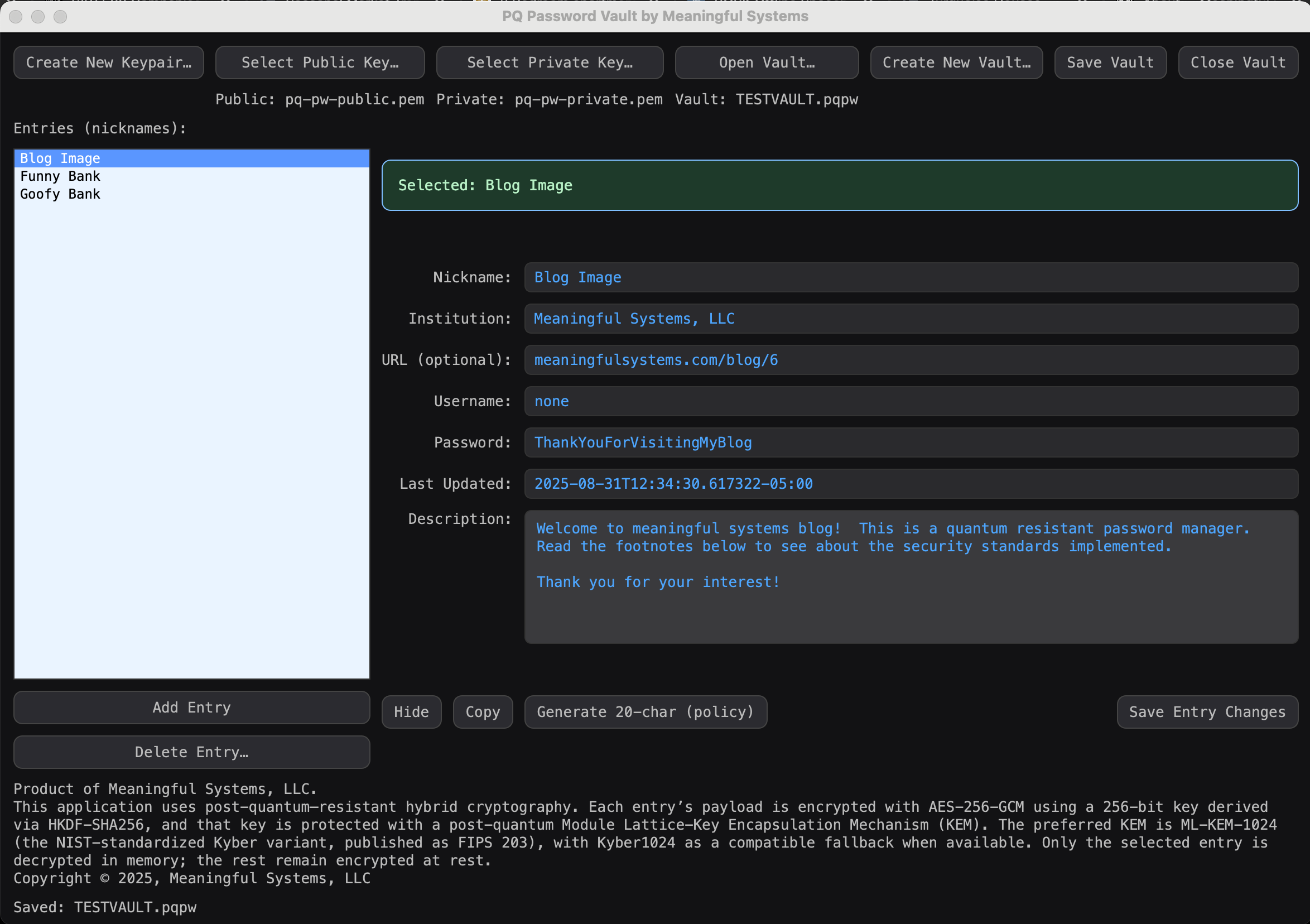Building a Post-Quantum Password Vault: A Learning Journey