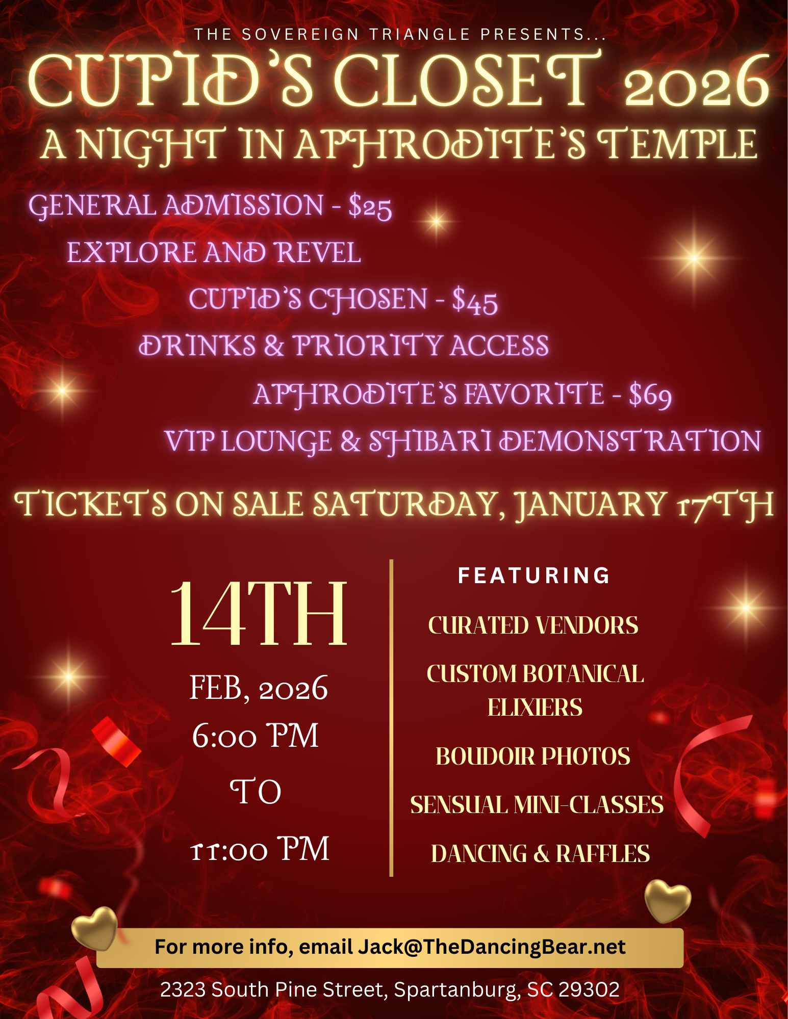 Cupid’s Closet Event Ticket