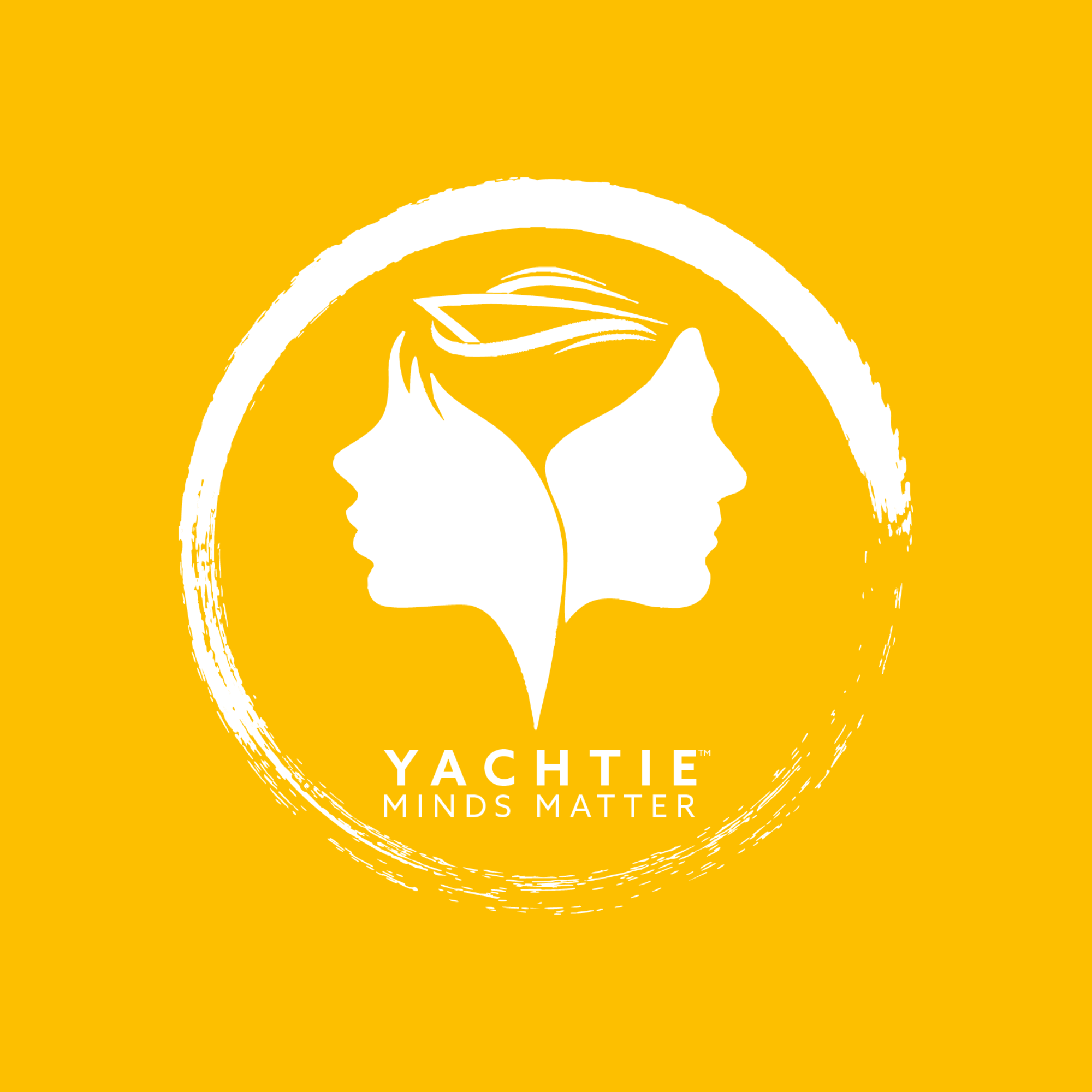 Yachtie Minds Matter NfP logo on m4 yellow