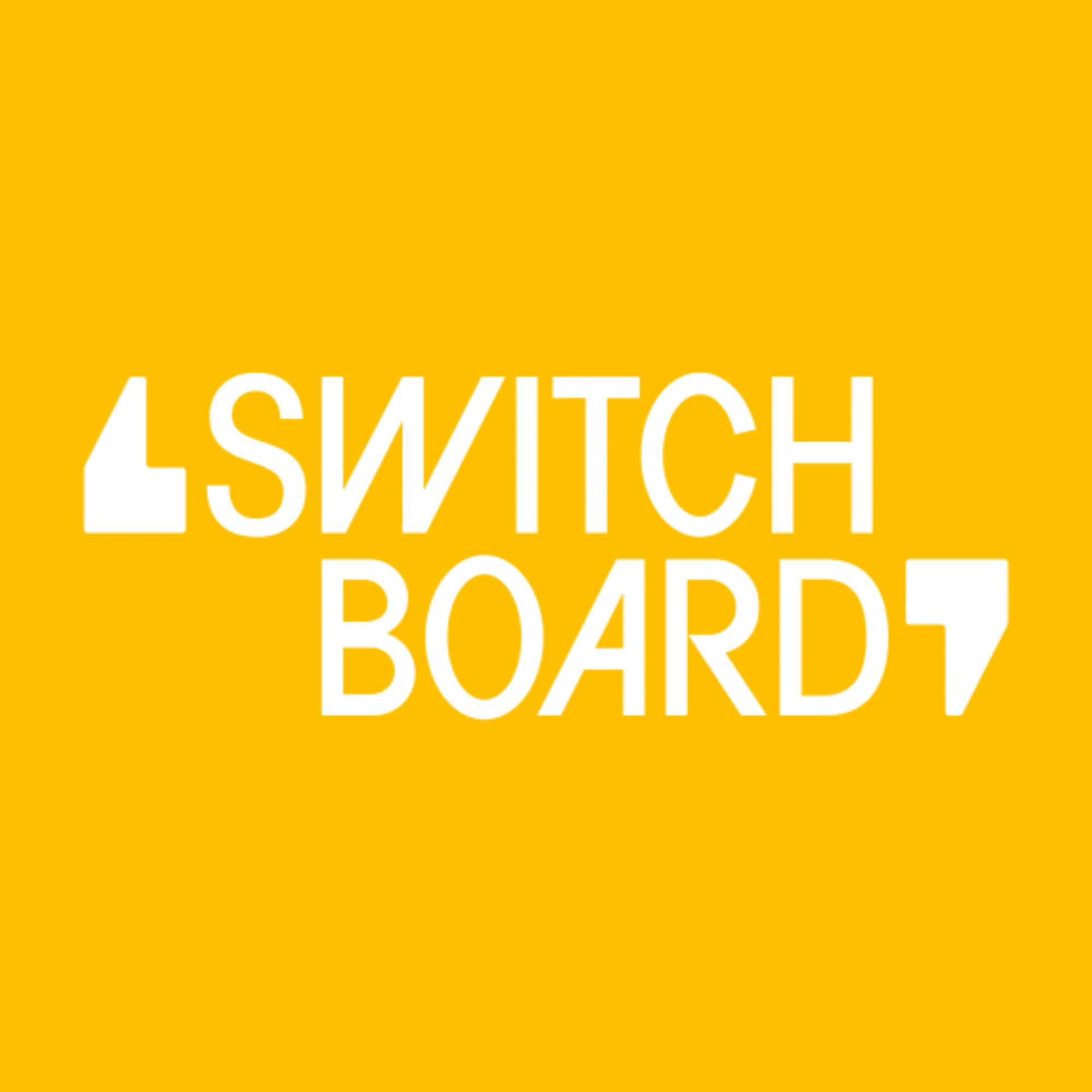 Switchboard charity logo on m4 yellow