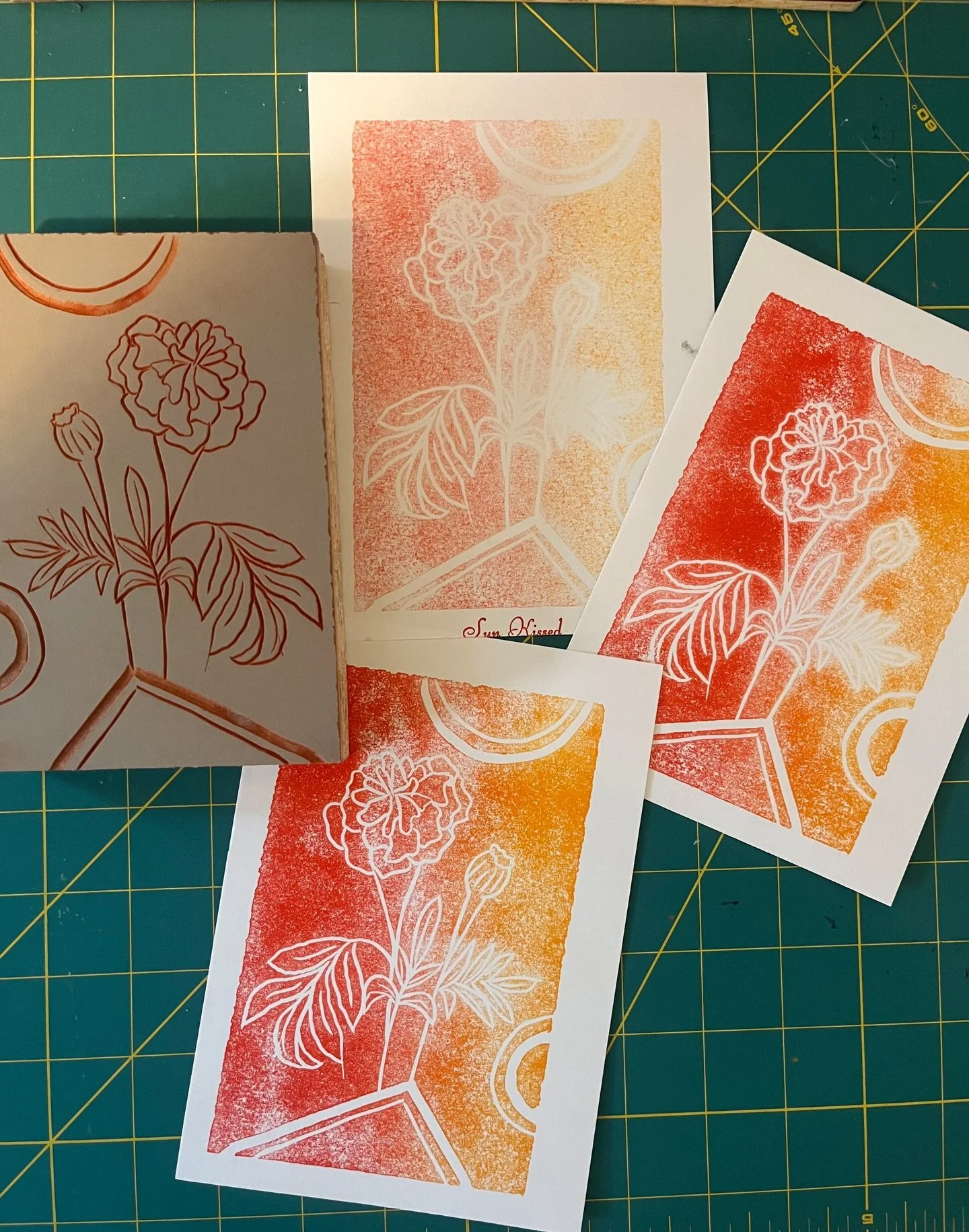 I was too busy having fun printing @book.arts.league  to take any pictures/videos while there - so here&rsquo;s a snapshot back at home. 

Goals this year are to play more. This is just the start. 

Thanks to @stevematteson1 for being a great teacher