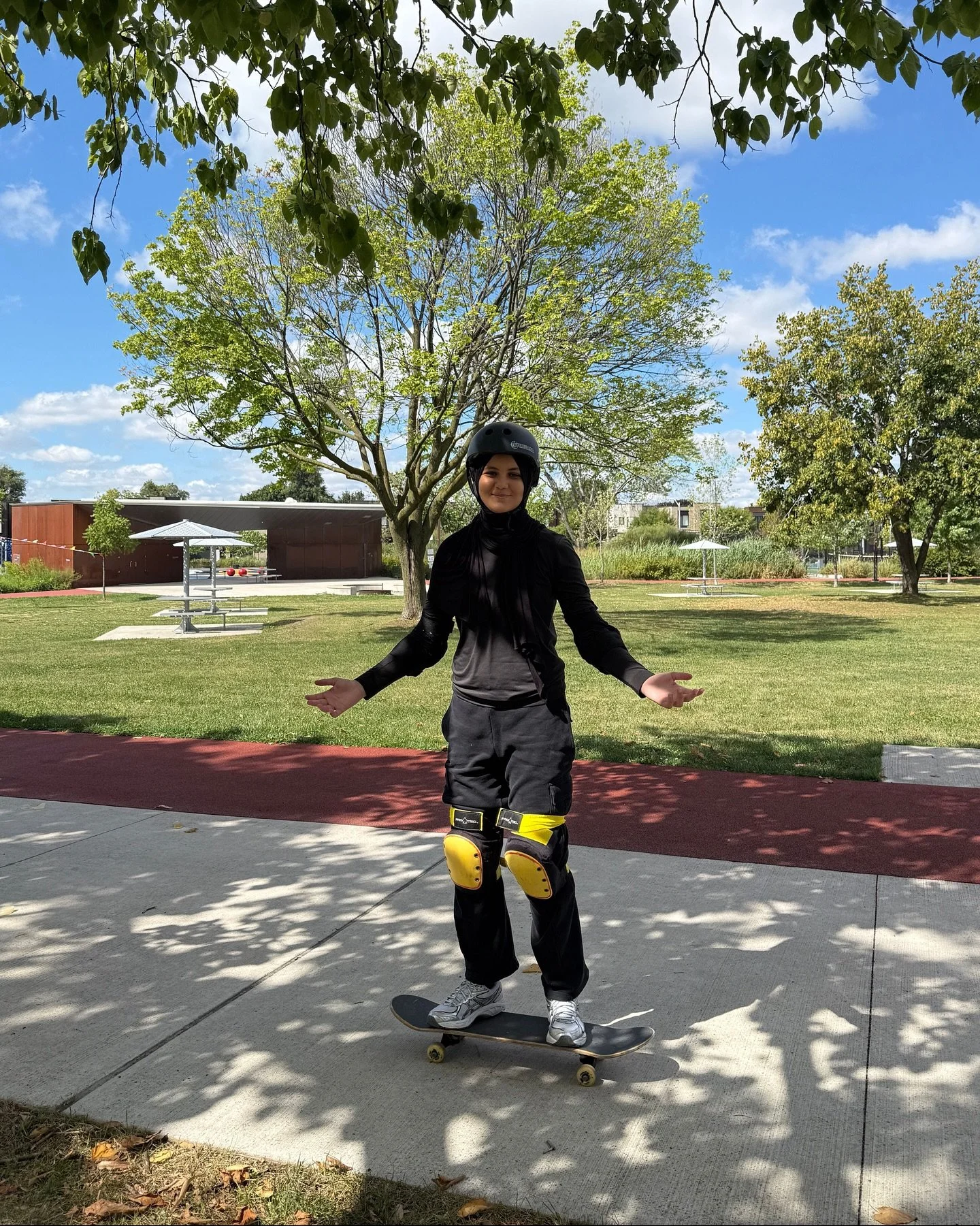ending summer with our august recap 🌞 

1. skateboarding with @chillfoundation 
2. learning how to tap the board
3. &lsquo;PATIENCE&rsquo; with @ilhamfarahh 
4. Our summer drop-in basketball
5. We attended and spoke at the &lsquo;Unmatched&rsquo; co