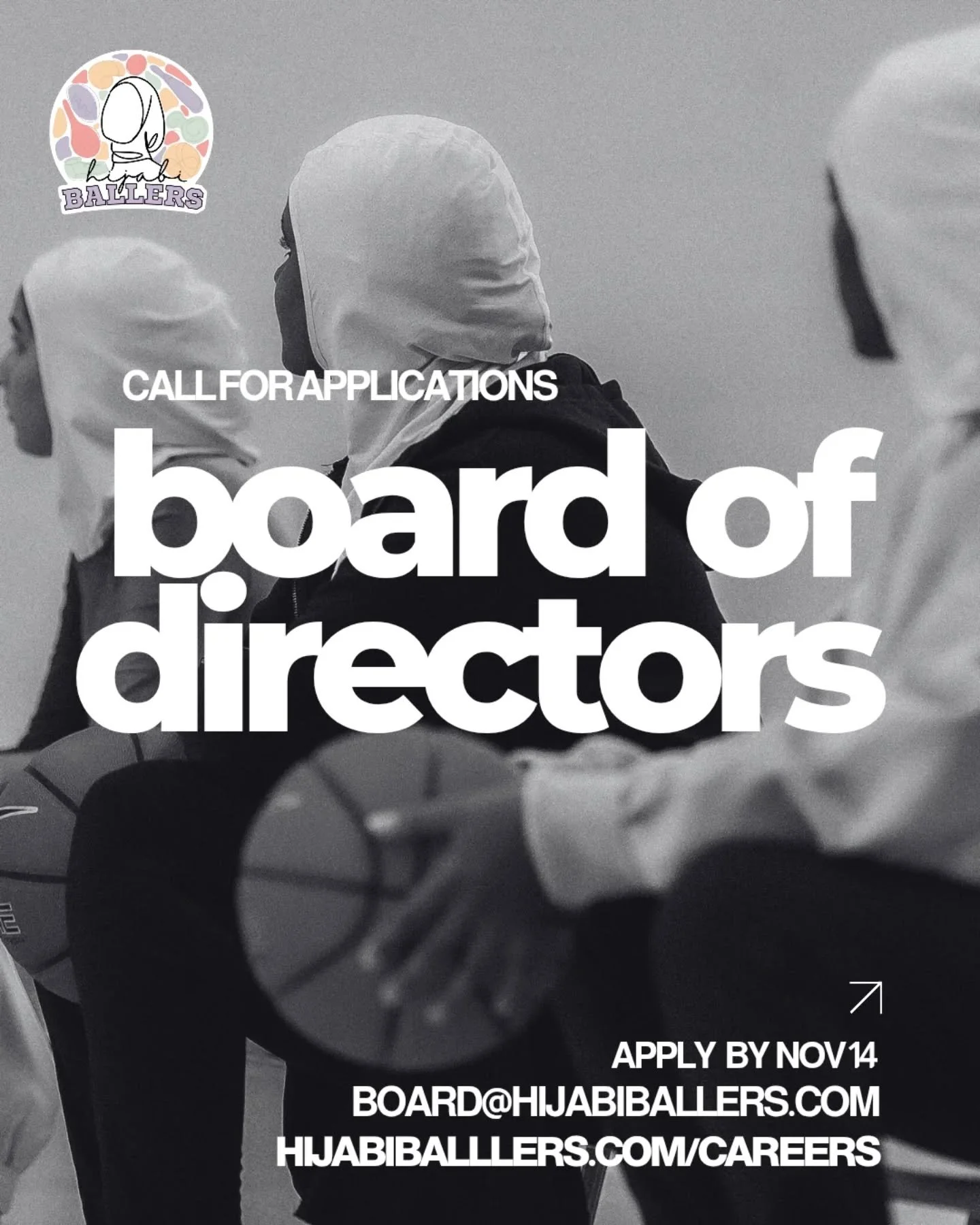 🚨 Hijabi Ballers is looking for new board members!

We&rsquo;re seeking 2 passionate individuals to join our Board of Directors starting in 2026. We&rsquo;re especially looking for folks with skills in human resources, law, or finance who also have 