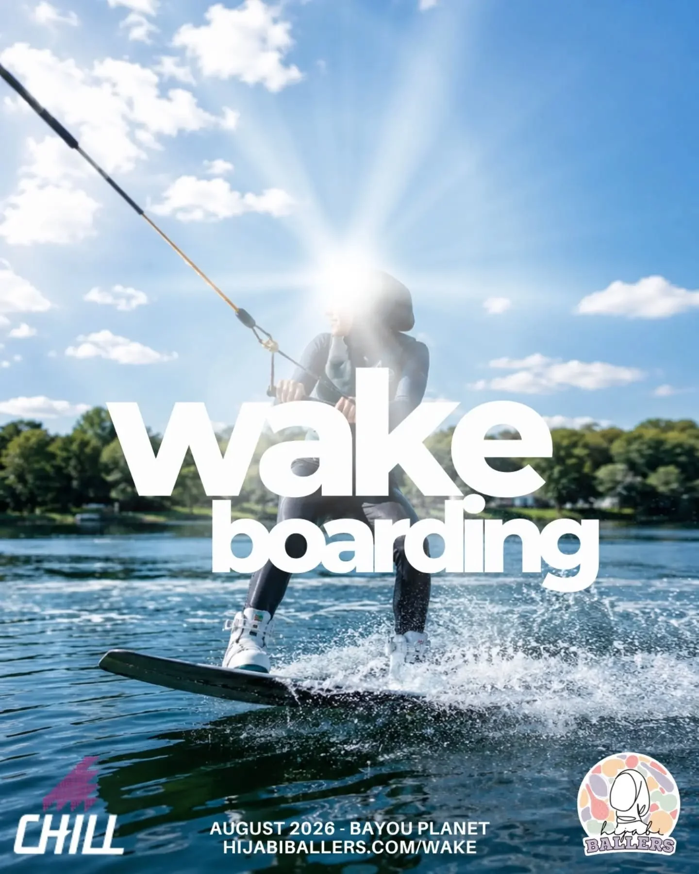 Ready to make waves this summer? 🌊✨

We&rsquo;ve partnered with @chillfoundation to bring you an exciting, beginner-friendly wakeboarding program! 🏄&zwj;♀️🤙🏽

This is a safe, supportive, and inclusive space for young Muslim girls to try a unique 