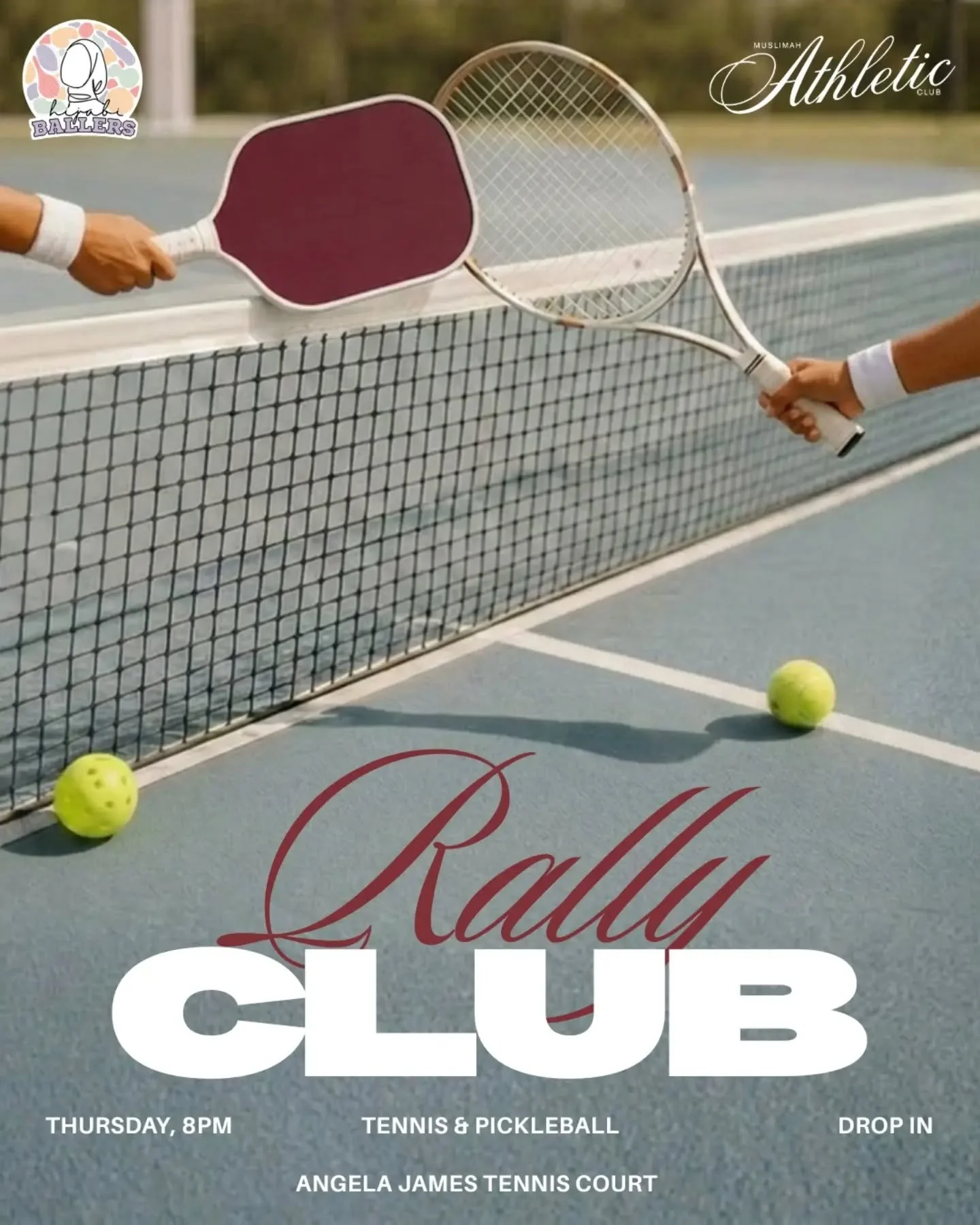 Pick up a racket and join the rally! 🎾✨

Introducing the Rally Club&mdash;your new Thursday night destination to try out tennis and pickleball! This is a casual, no-pressure free drop-in program where we&rsquo;ll be alternating weekly between tennis