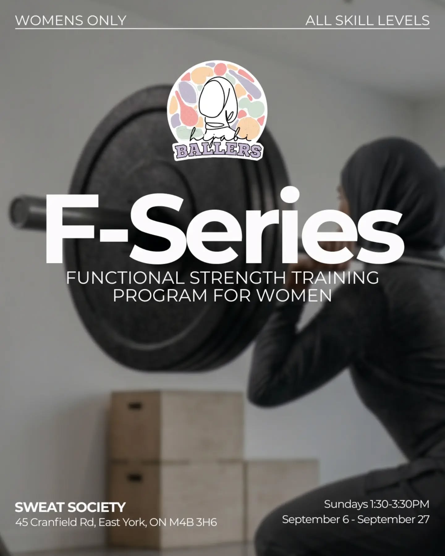 End your summer with a gym reset! 💪✨

FSeries is back for a September cohort &mdash; 4 weeks from Sept. 6&ndash;27. Ready to reset, move &amp; grow with us?

🔗 More details and registration at: hijabiballers.com/FSeries

⏰Registration opens on Even
