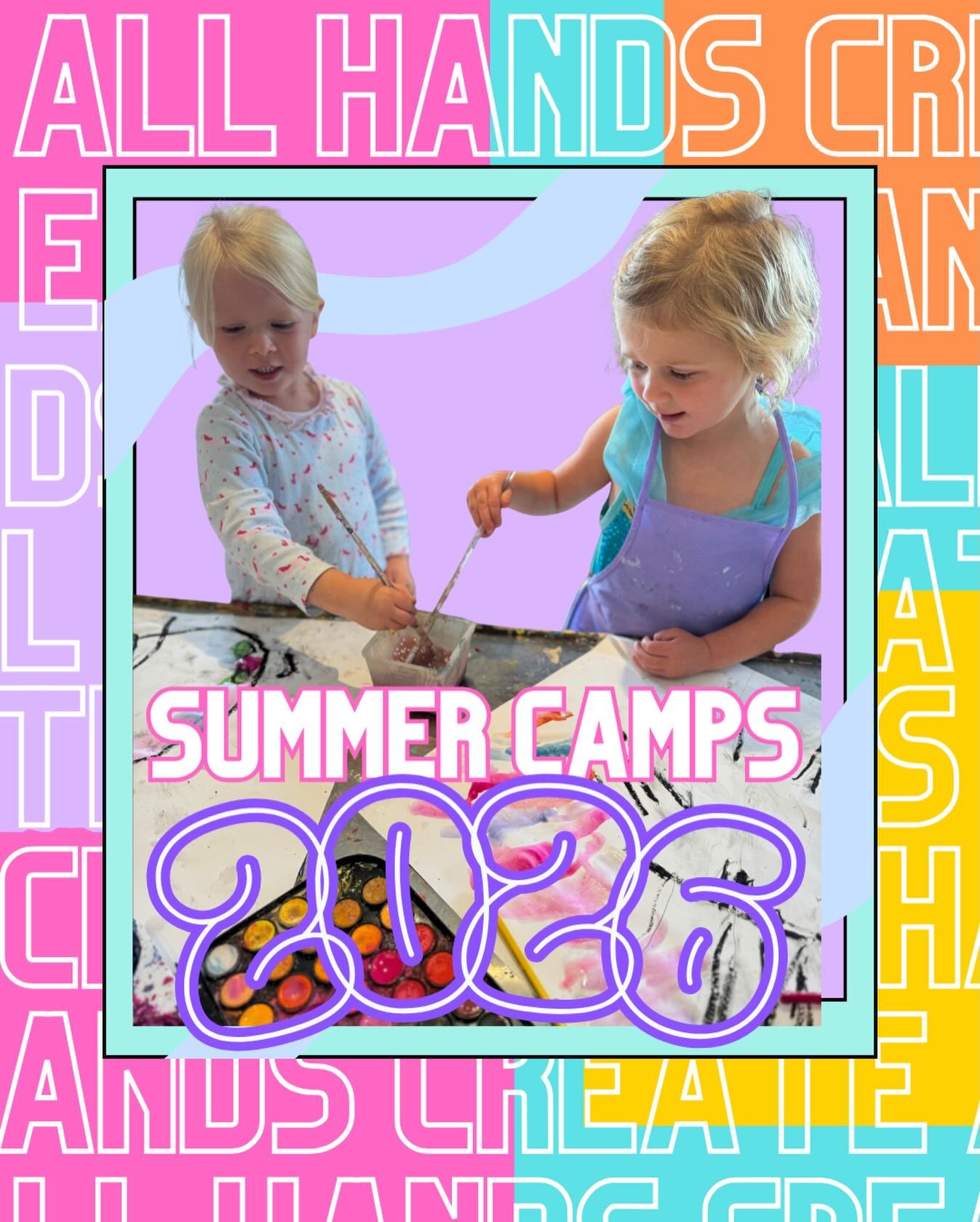 ☀️Summer camps are waiting for YOU!!☀️

More paint, more confidence and a whole lot of fun! Give your child a week to create this summer and discover all the fun things that art can offer. Sign up on our website! We hope to see you soon!💚