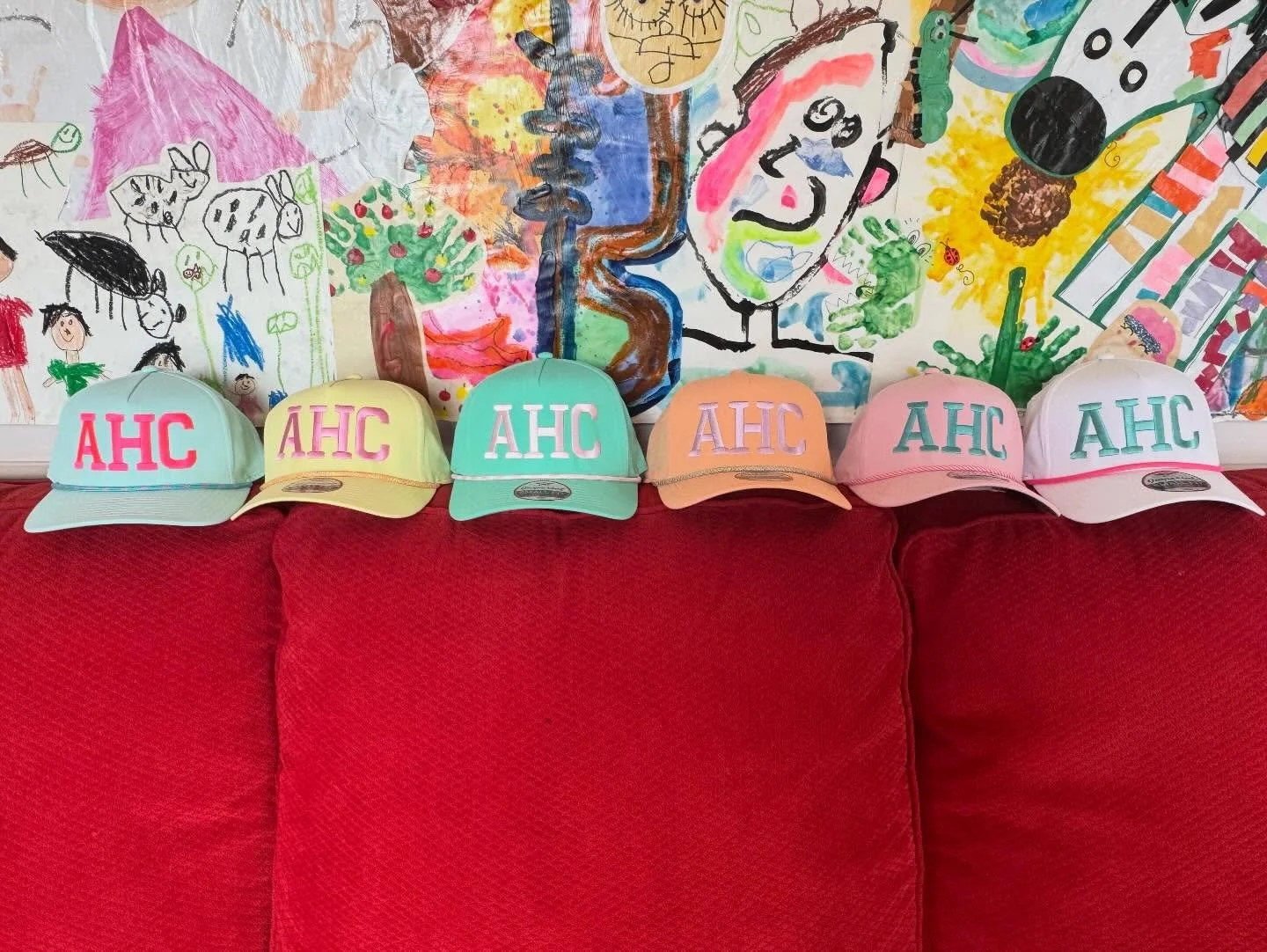 I am literally obsessed with some new summer swag we got for the studio! I have a very small stock available if you are interested!!!

Hats are $40!

Would LOVE for you to support this little business around the town💚