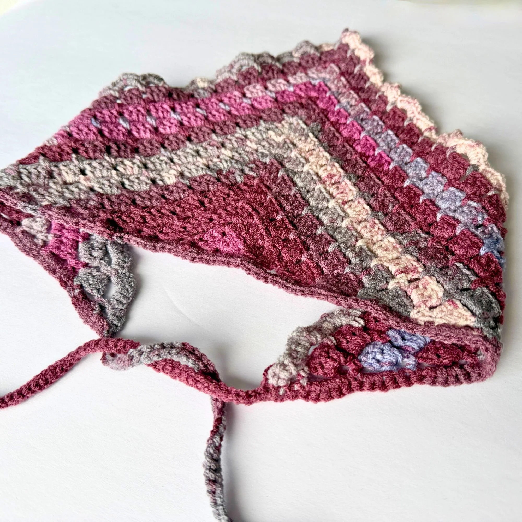 modern bandana pattern granny stitch 4 sizes