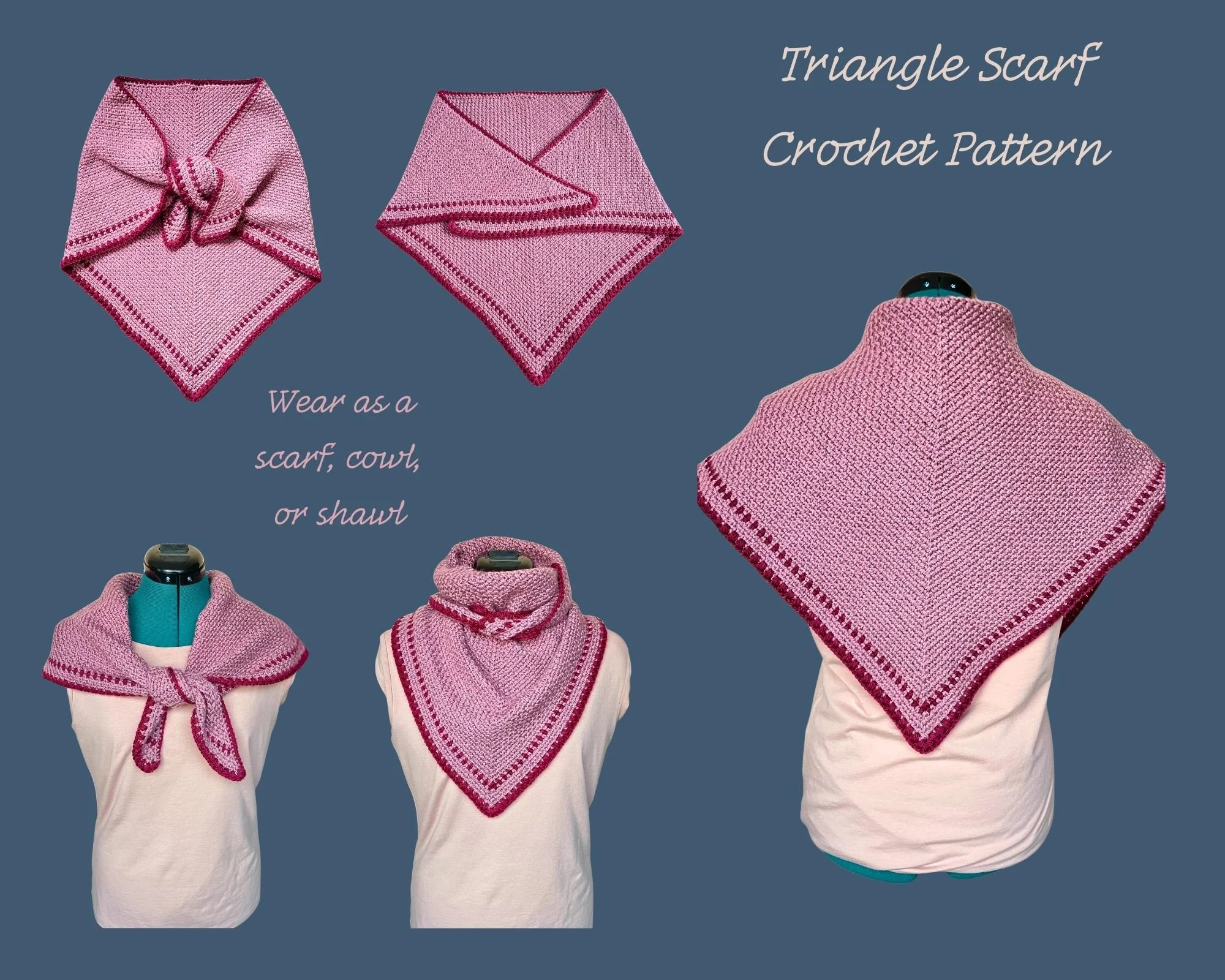 Triangle Scarf Crochet Pattern