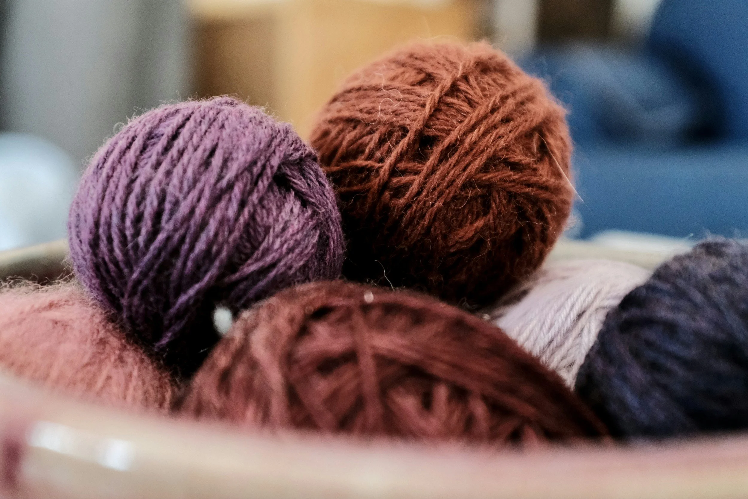 Several balls of yarn