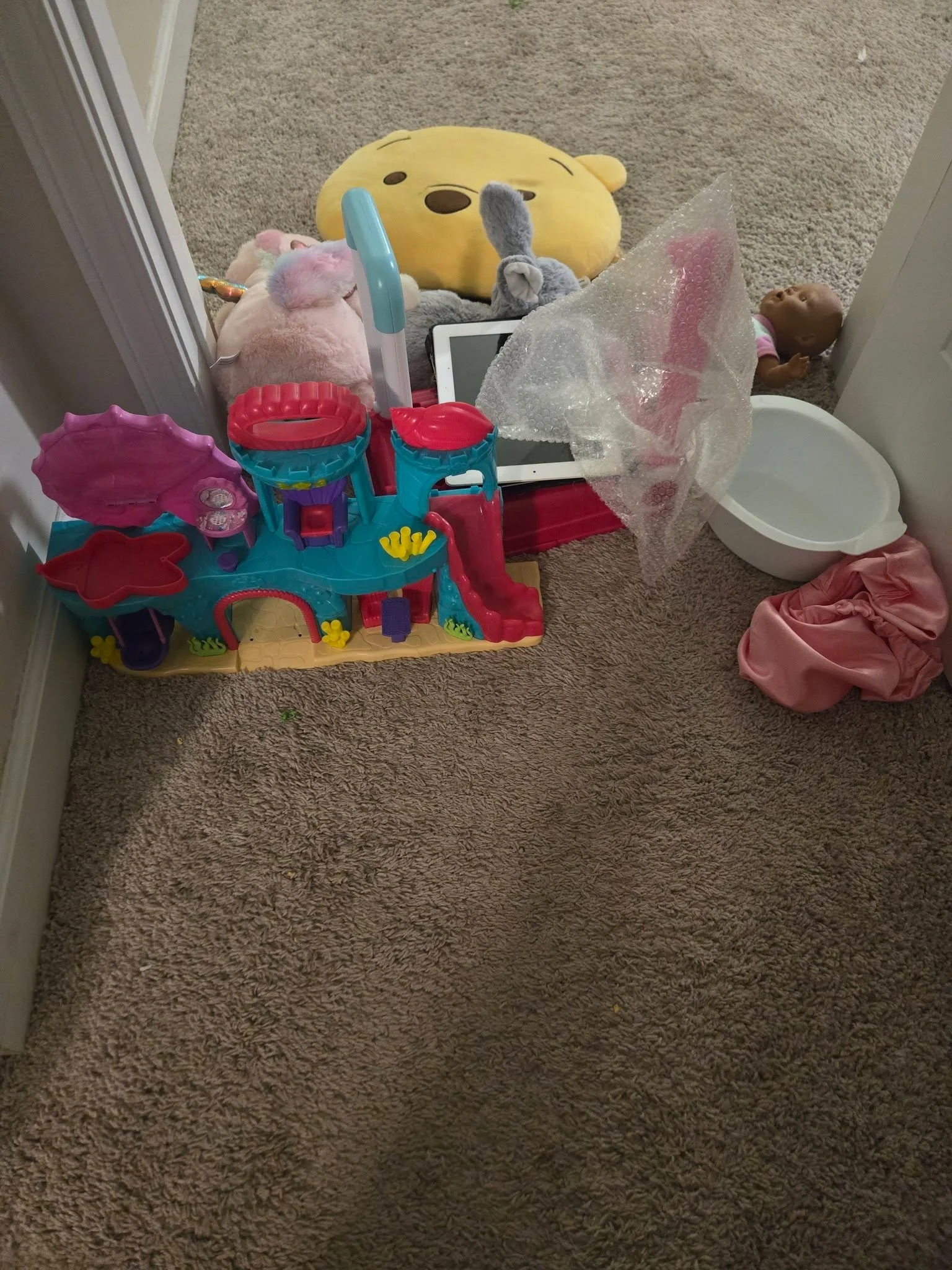 Why did the twins set a booby trap for me in front of my bedroom door?? And this was AFTER I babysat their baby dolls for two hours while they played and ate snacks 🤨

Is it just me ,or are other toddler moms being plotted against? 🤣

#momlife #tod