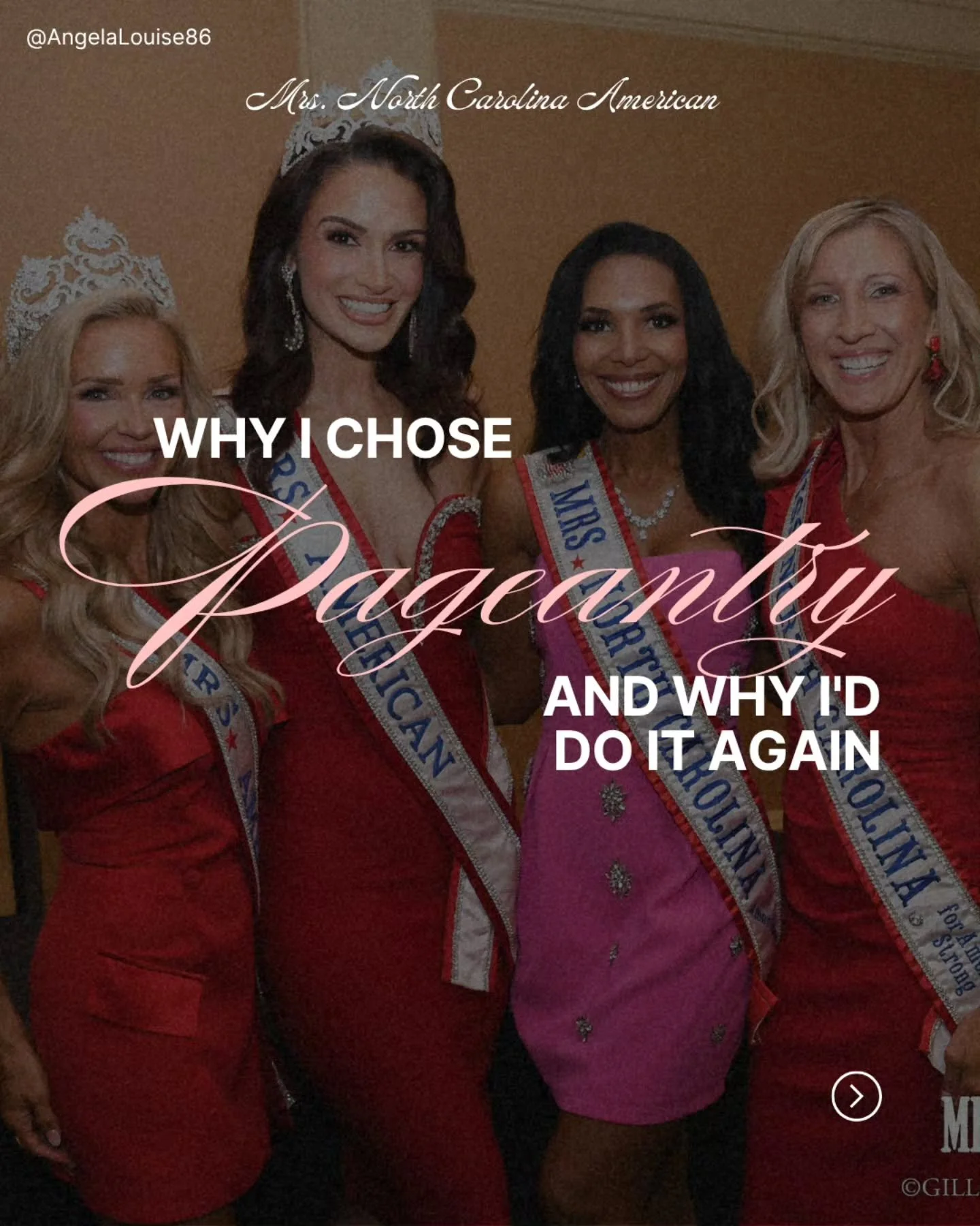 Everyone asks why I chose pageantry.

I'll give you the reasons&hellip; but the REAL one is on the last slide. Don't skip ahead!

Here's what it gave me:

I learned so much about myself.
I showed my kids that dreams are worth fighting for, even when 
