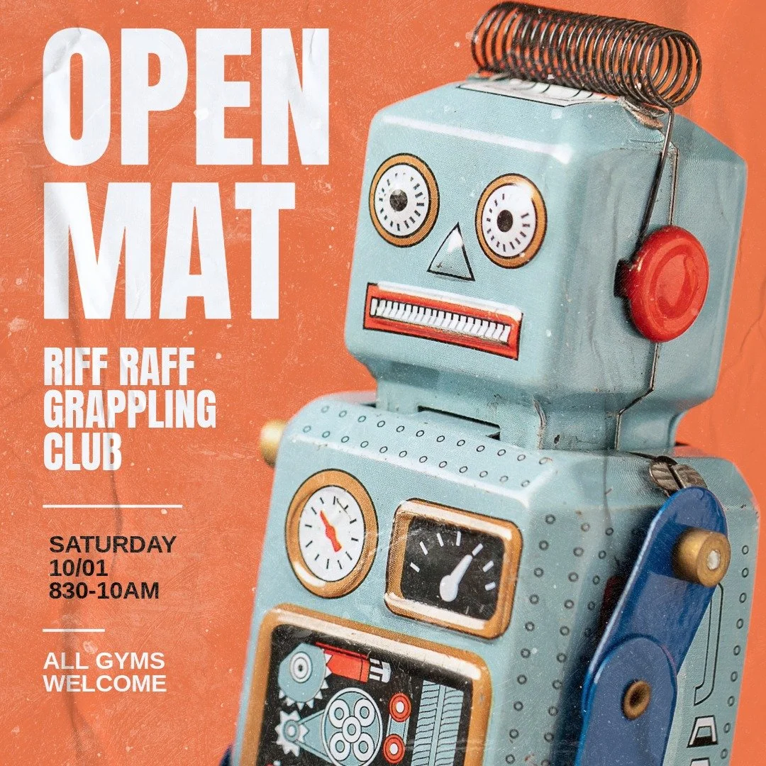 Our Saturday open mat is back!
All welcome.