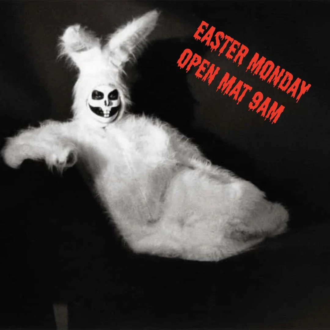 Come sweat out our chocolate demons
Open mat- 9am today
$20 for non members
All gyms welcome