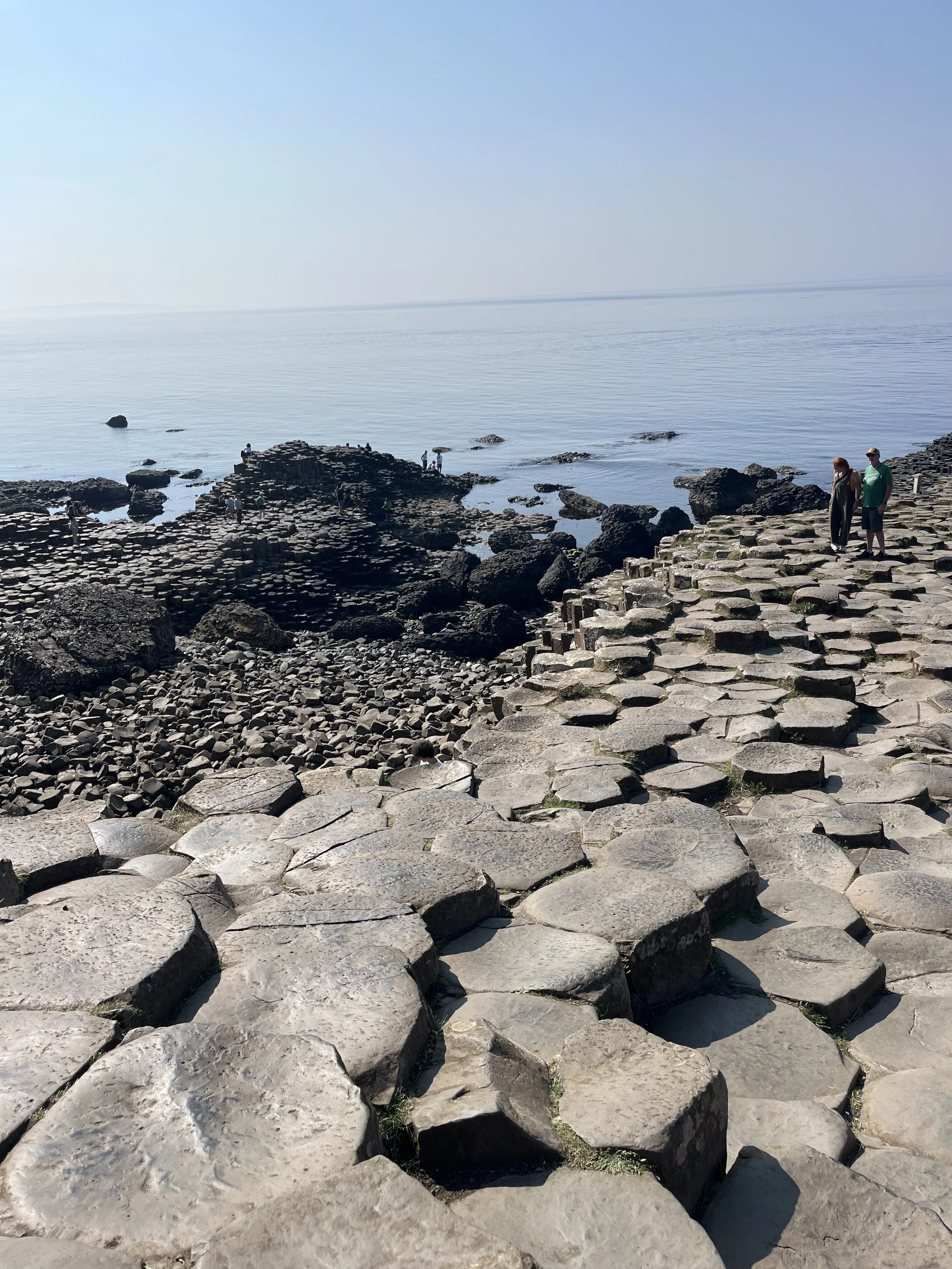 A view from the bottom of Giant's Causeway