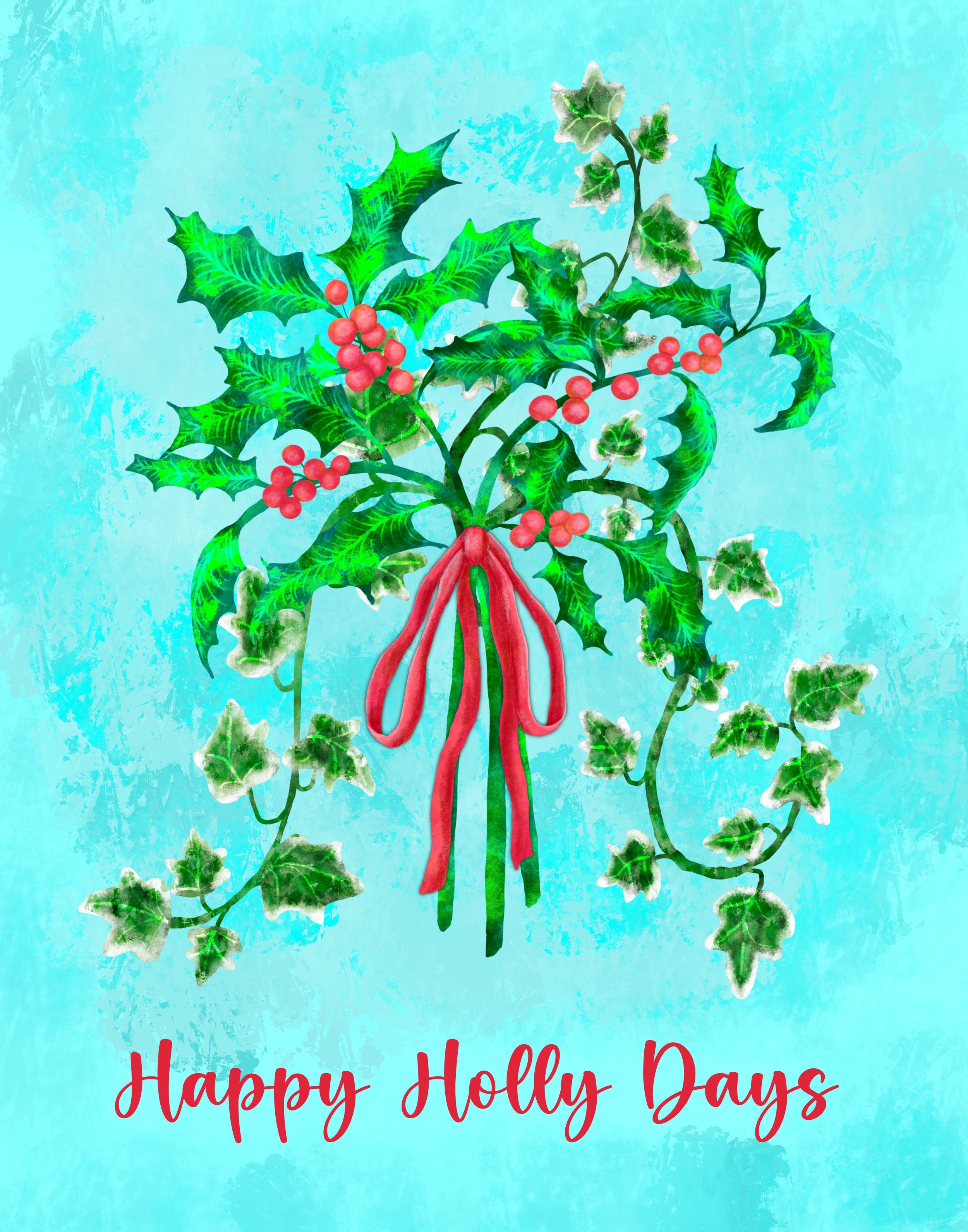 Holly card