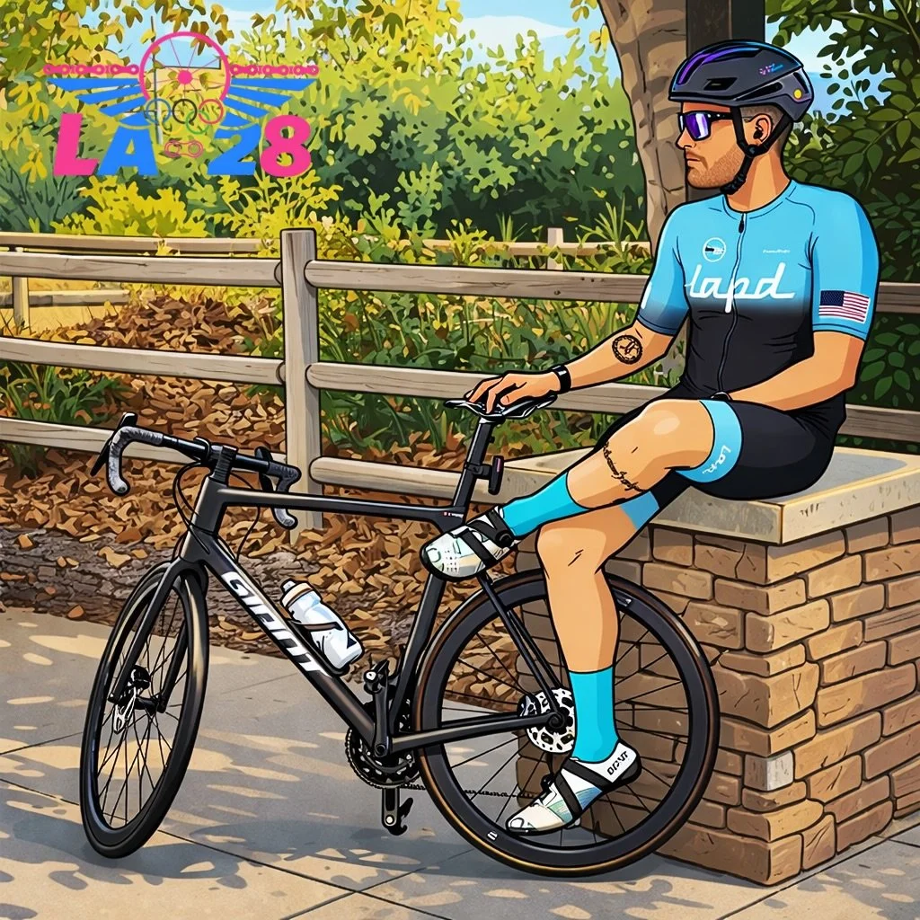 There must be bikes peddling faster somewhere
Got to be climbs flying higher in a sky more blue
If I can dream of an Olympic ride
Where all the cyclists ride side by side
Tell me why, oh why, oh why can&rsquo;t my dream come true
#la28 #olympics #tra