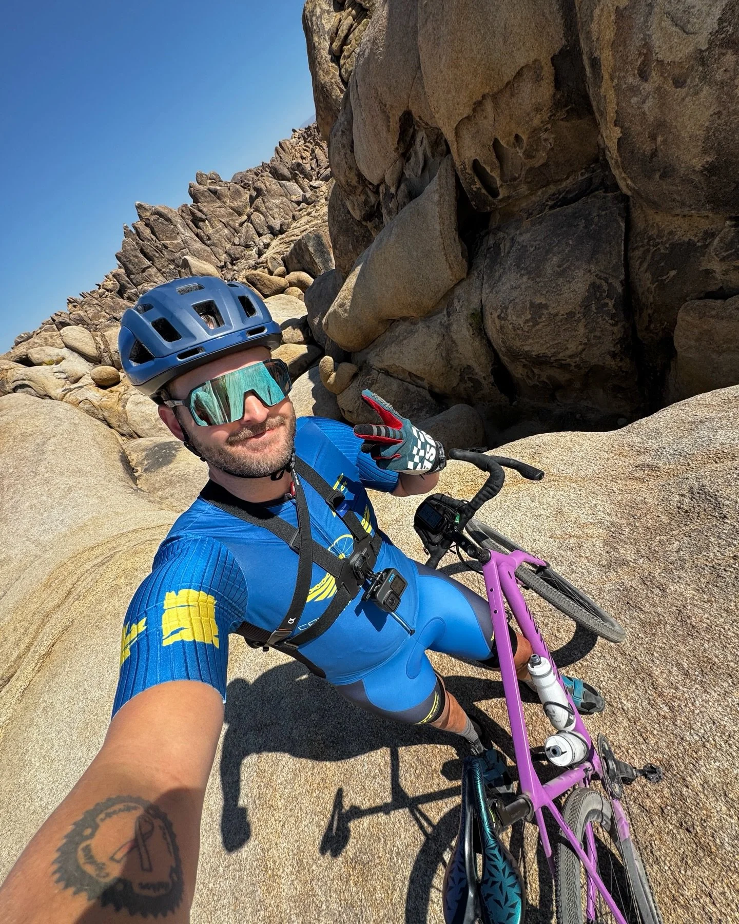 Get out in 2 wheels and explore. Getting lost just means going somewhere you&rsquo;ve never been. @jensonusa #jensonambassador #alabamahills #gravelcycling