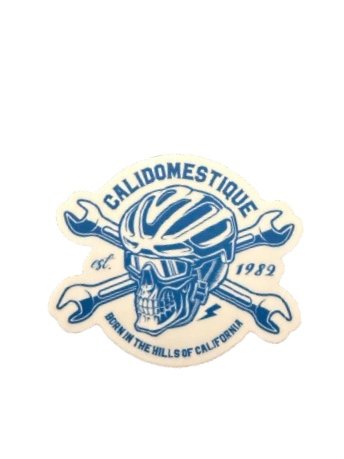 Blue Skull CaliDOMESTIQUE Sticker