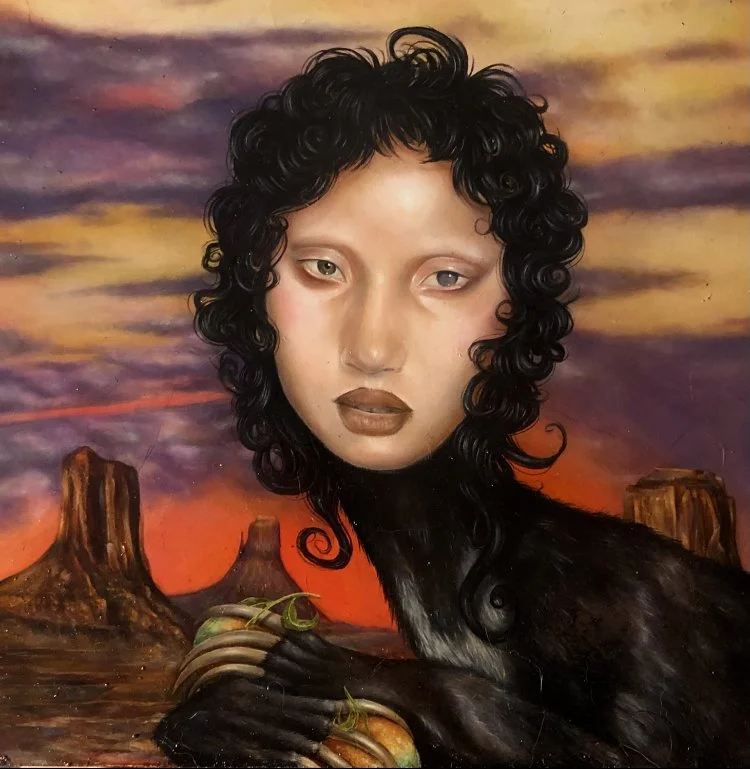 She-Bear - oil on aluminum (2023)