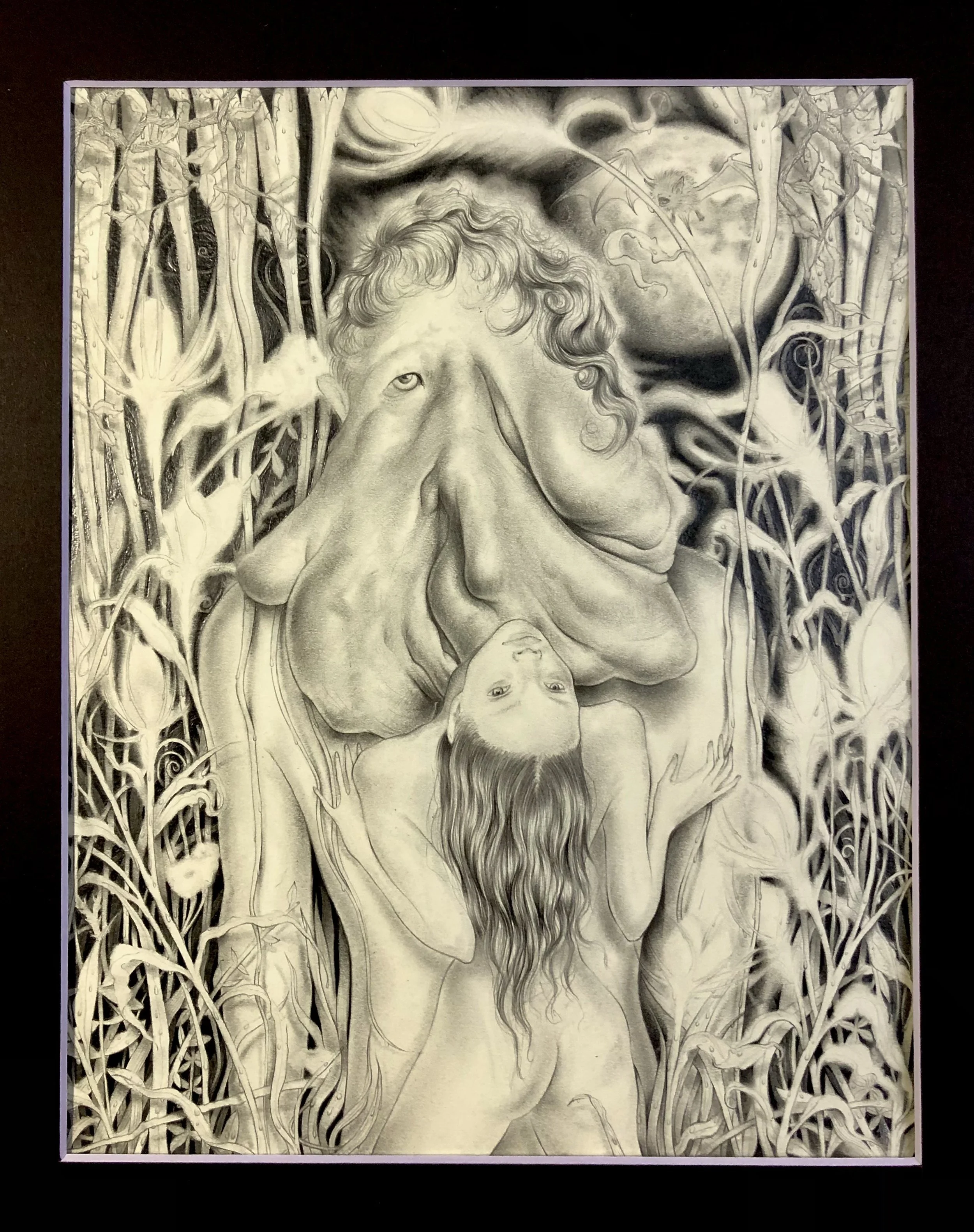 Secrets (drawing) - graphite on paper (2025)