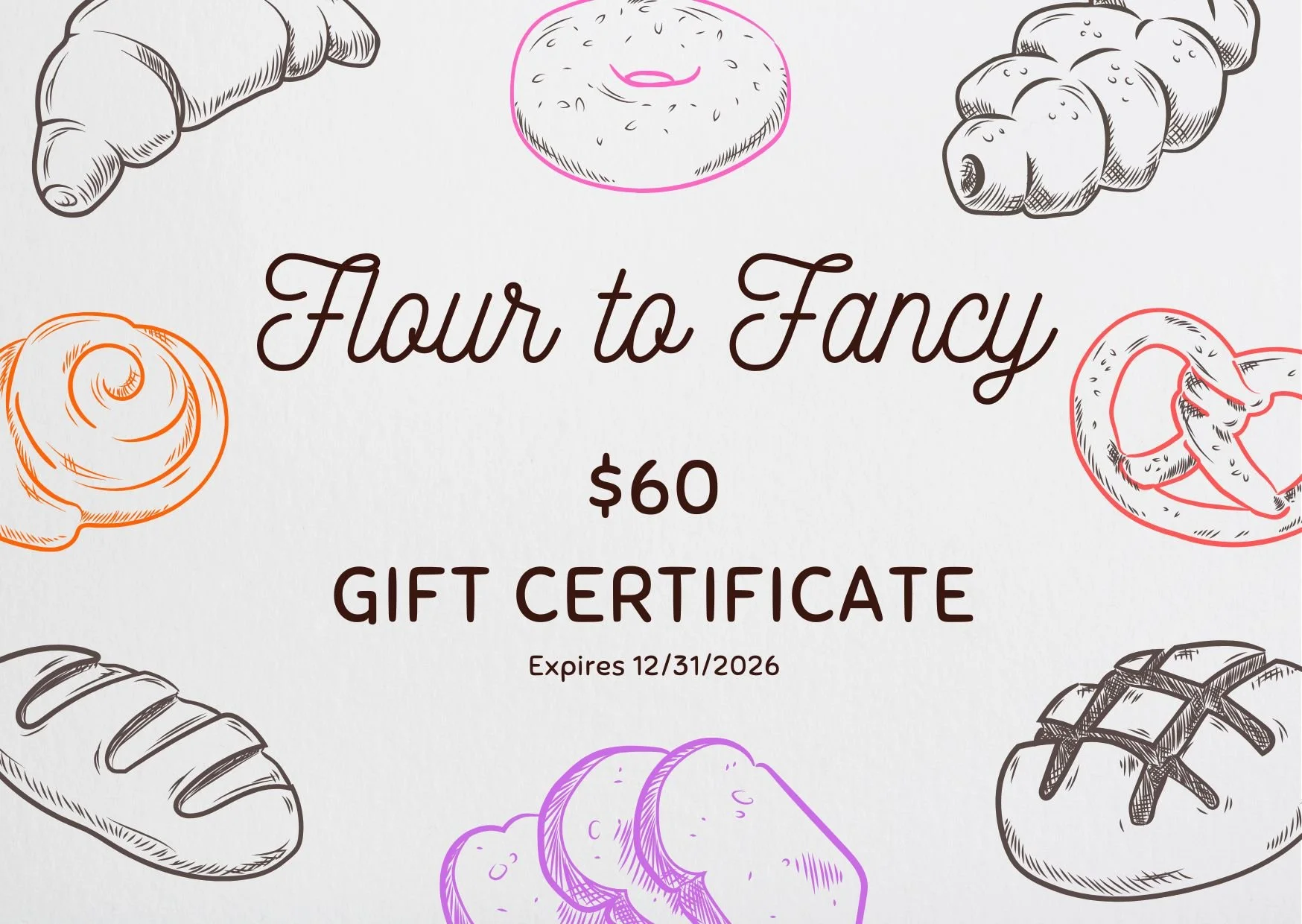 $60 Gift Certificate