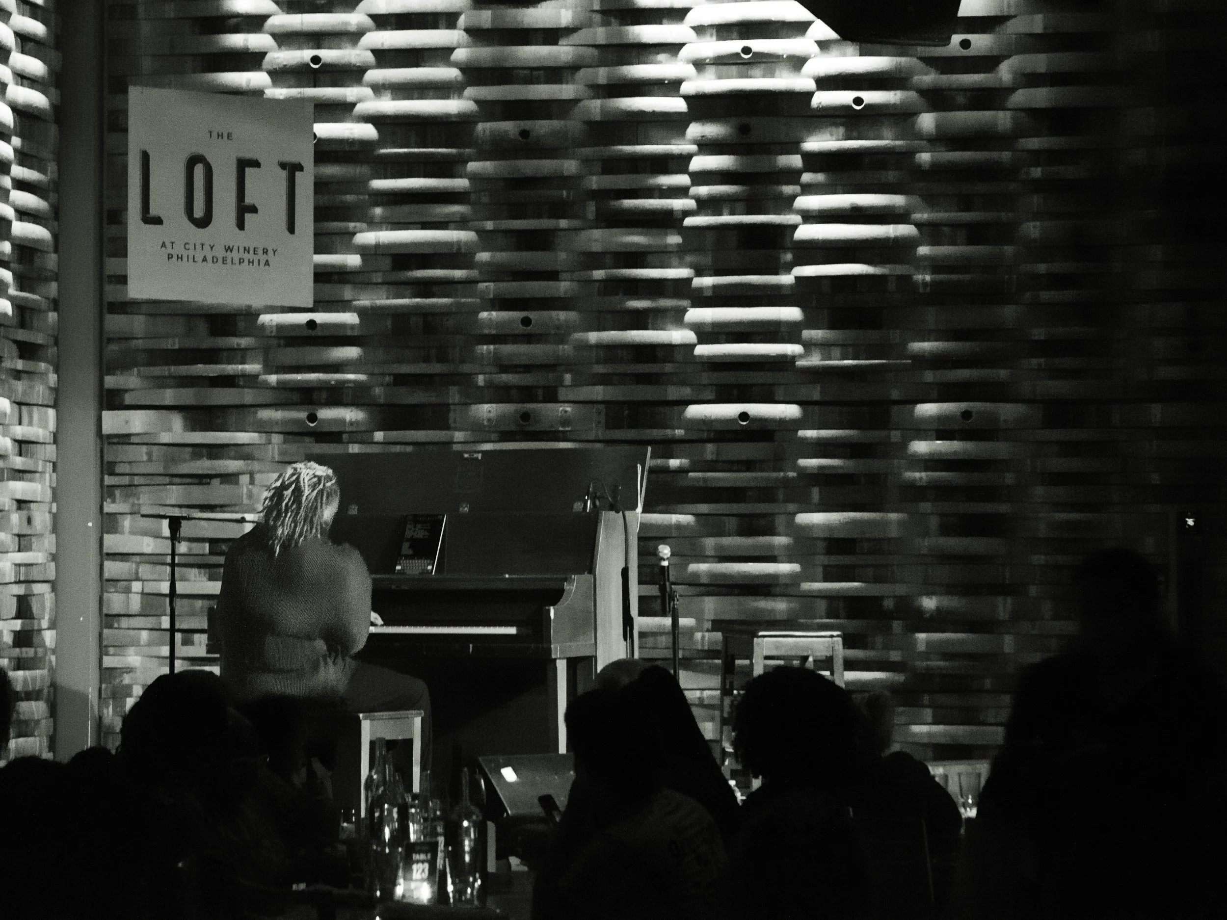 Rhyuhn on stage at the Philly tour stop at City Winery 
