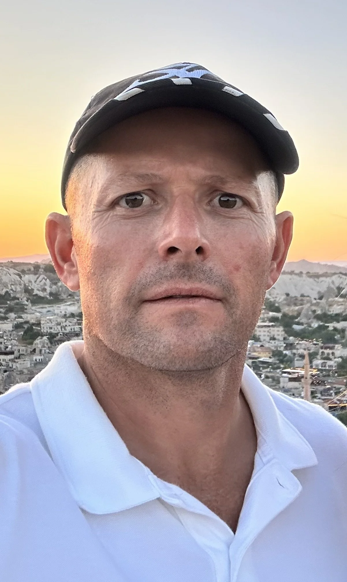 Hylton Taylor standing on a hillside in Cappadocia